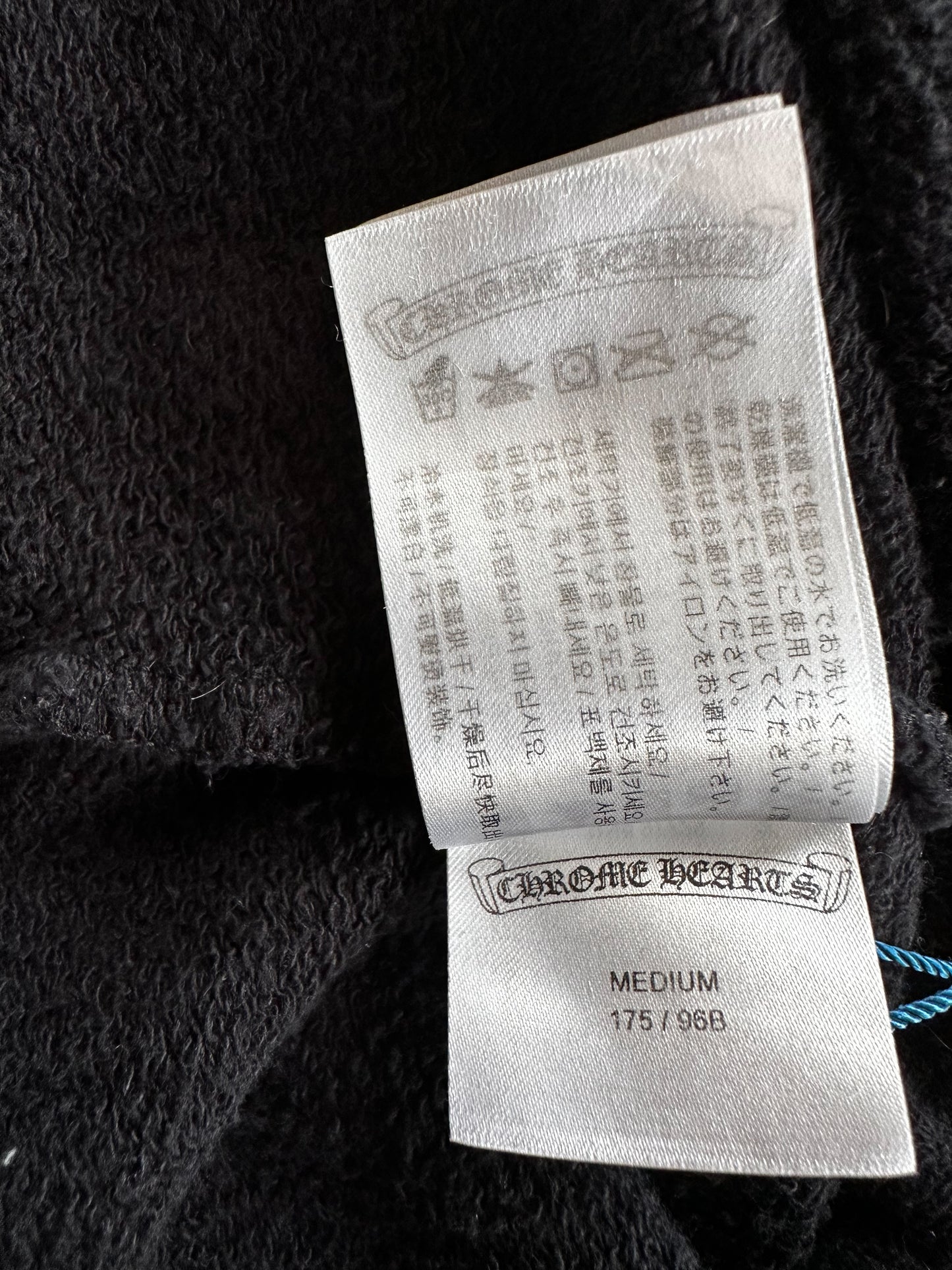 Chrome Hearts Black USA Flag Scroll Logo Hoodie