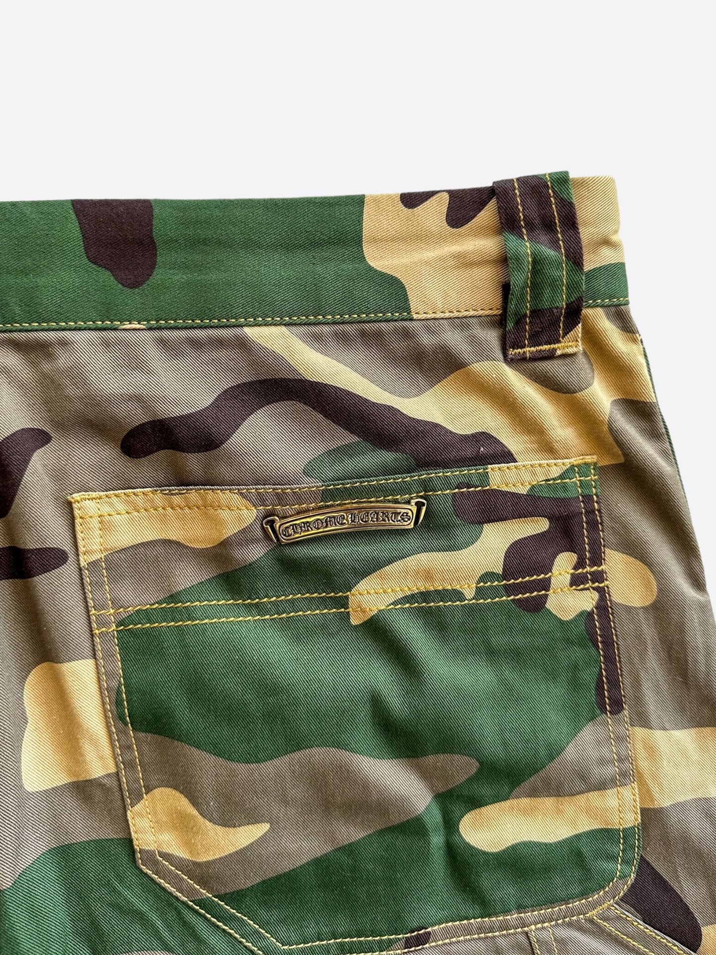 Chrome Hearts Camouflage Sex Records Cross Patch Carpenter Shorts