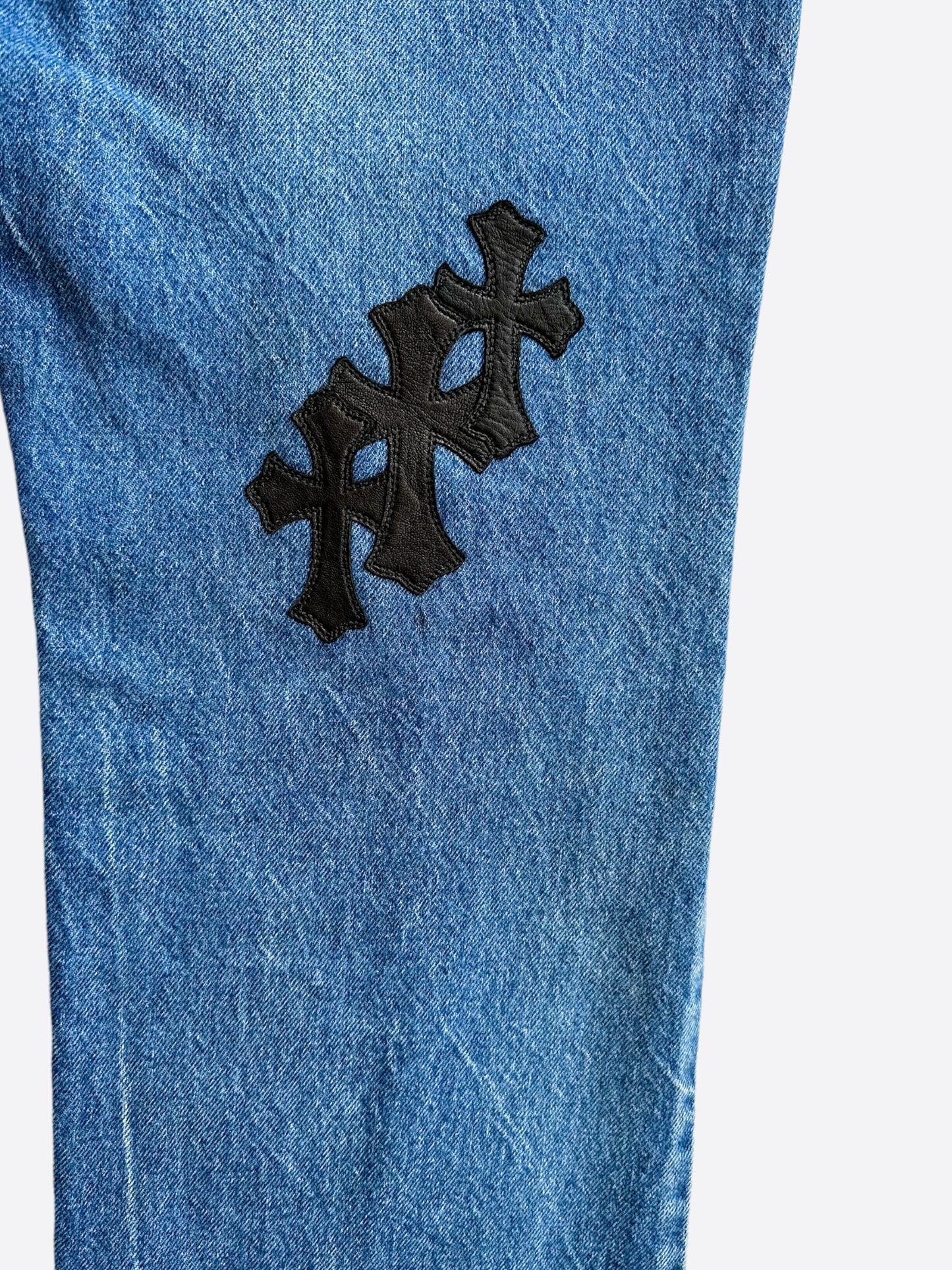 Chrome Hearts Levis Blue Cross Patch Jeans