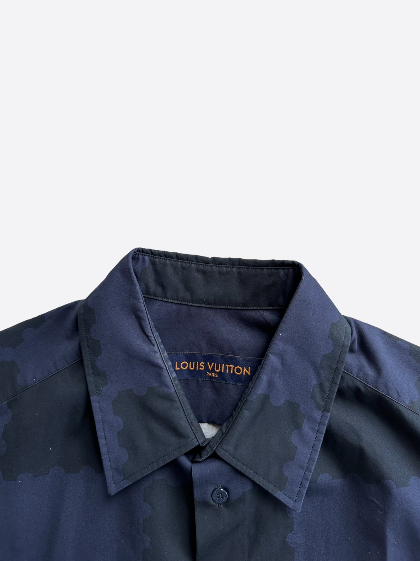 Louis Vuitton Nigo Blue Checkered Button Up Shirt