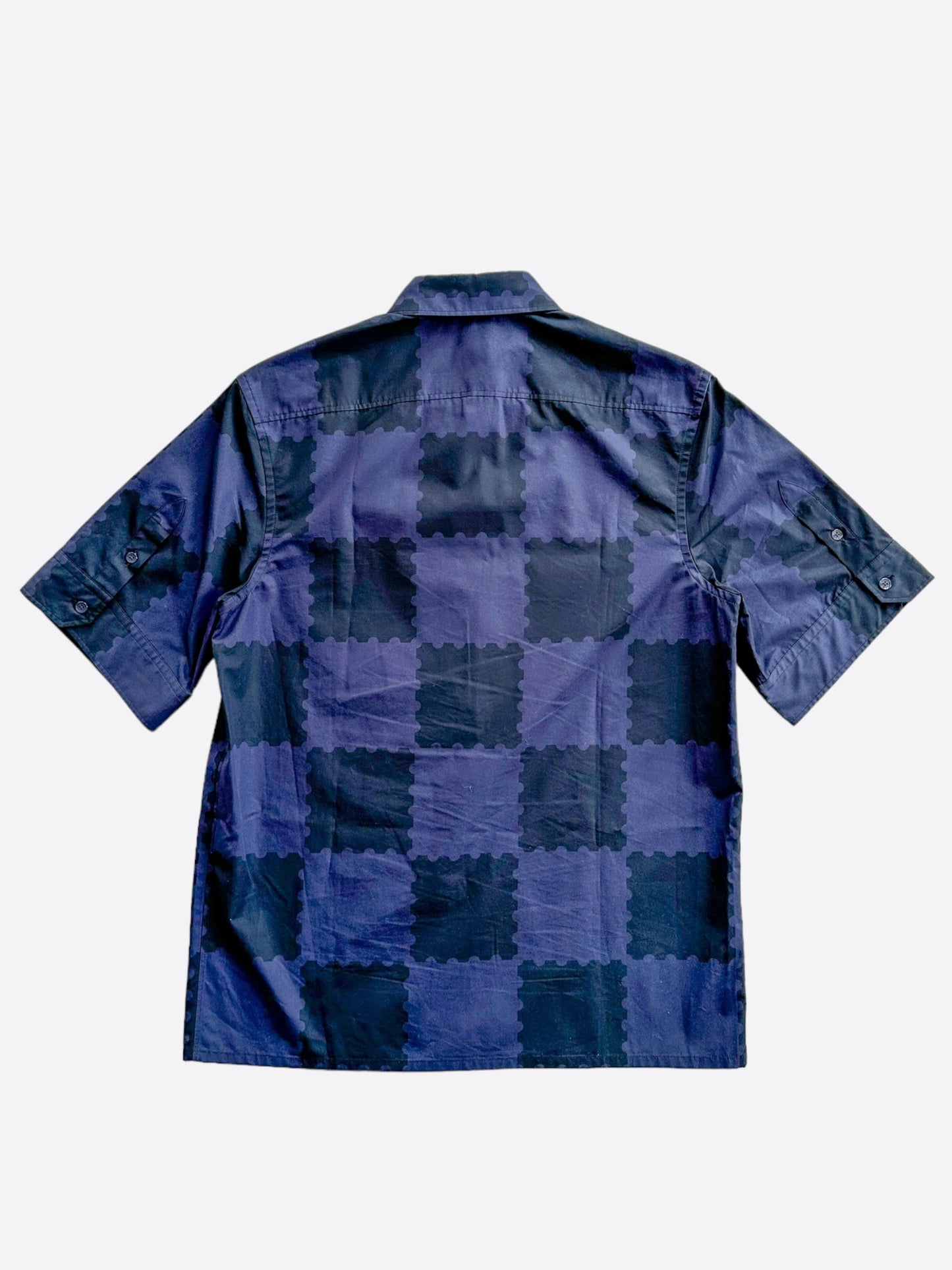 Louis Vuitton Nigo Blue Checkered Button Up Shirt