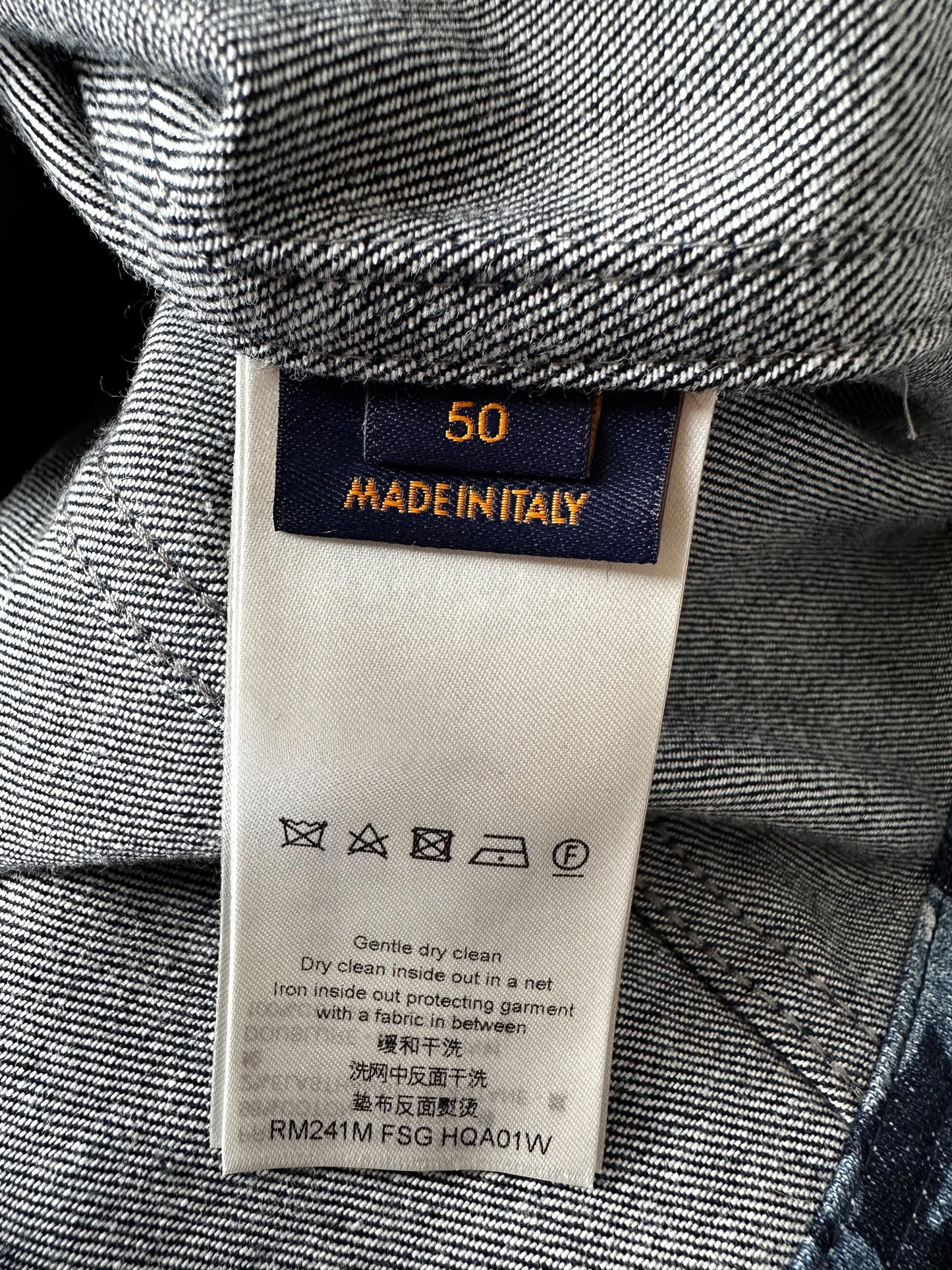 Louis Vuitton Blue Floral Monogram Denim Jacket