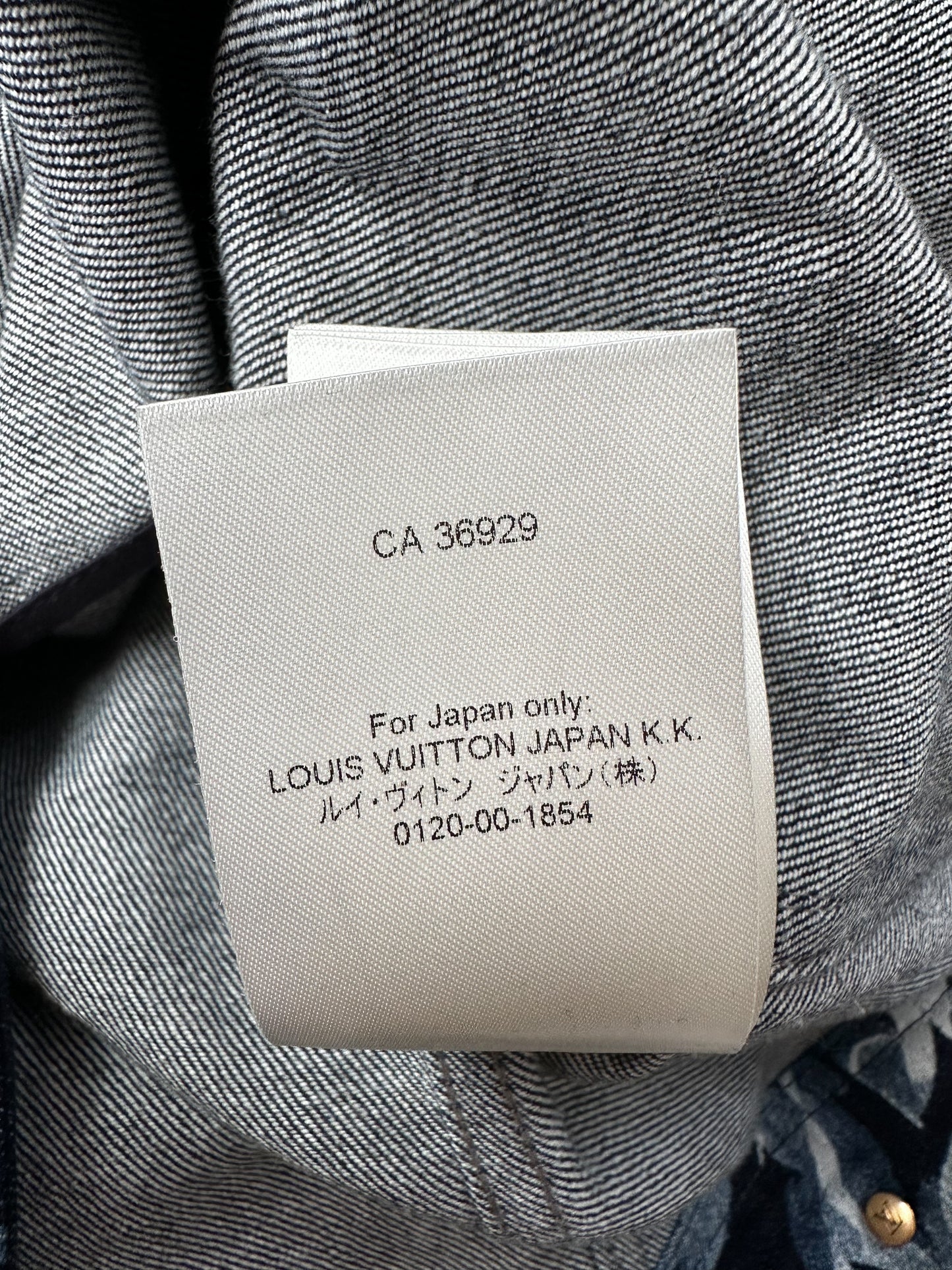 Louis Vuitton Blue Floral Monogram Denim Jacket
