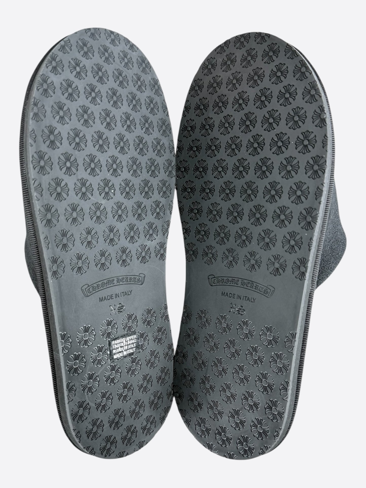 Chrome Hearts New York Exclusive Black Horseshoe Logo Slippers