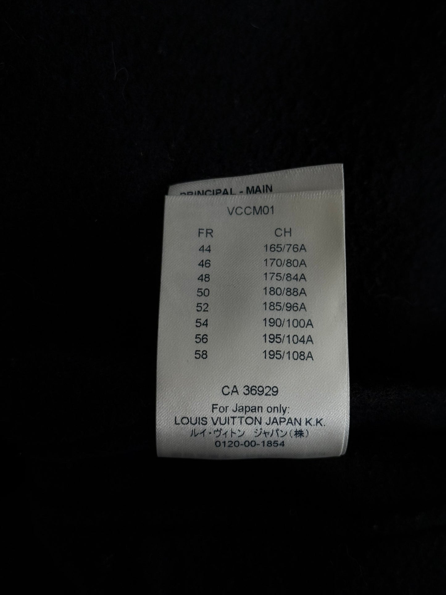 Louis Vuitton Black Wool Peacoat