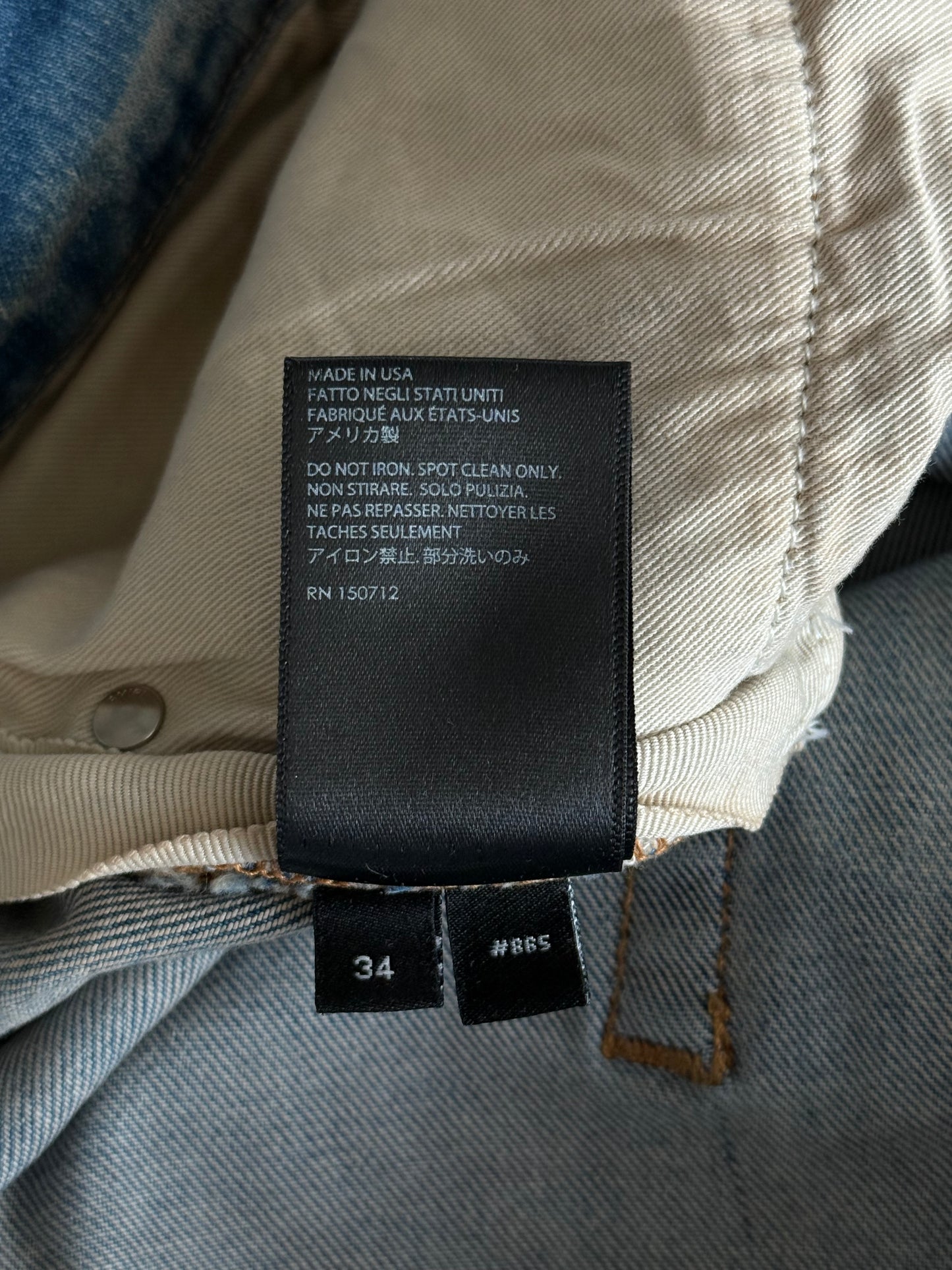 Amiri Clay Indigo & Black Patch MX1 Jeans