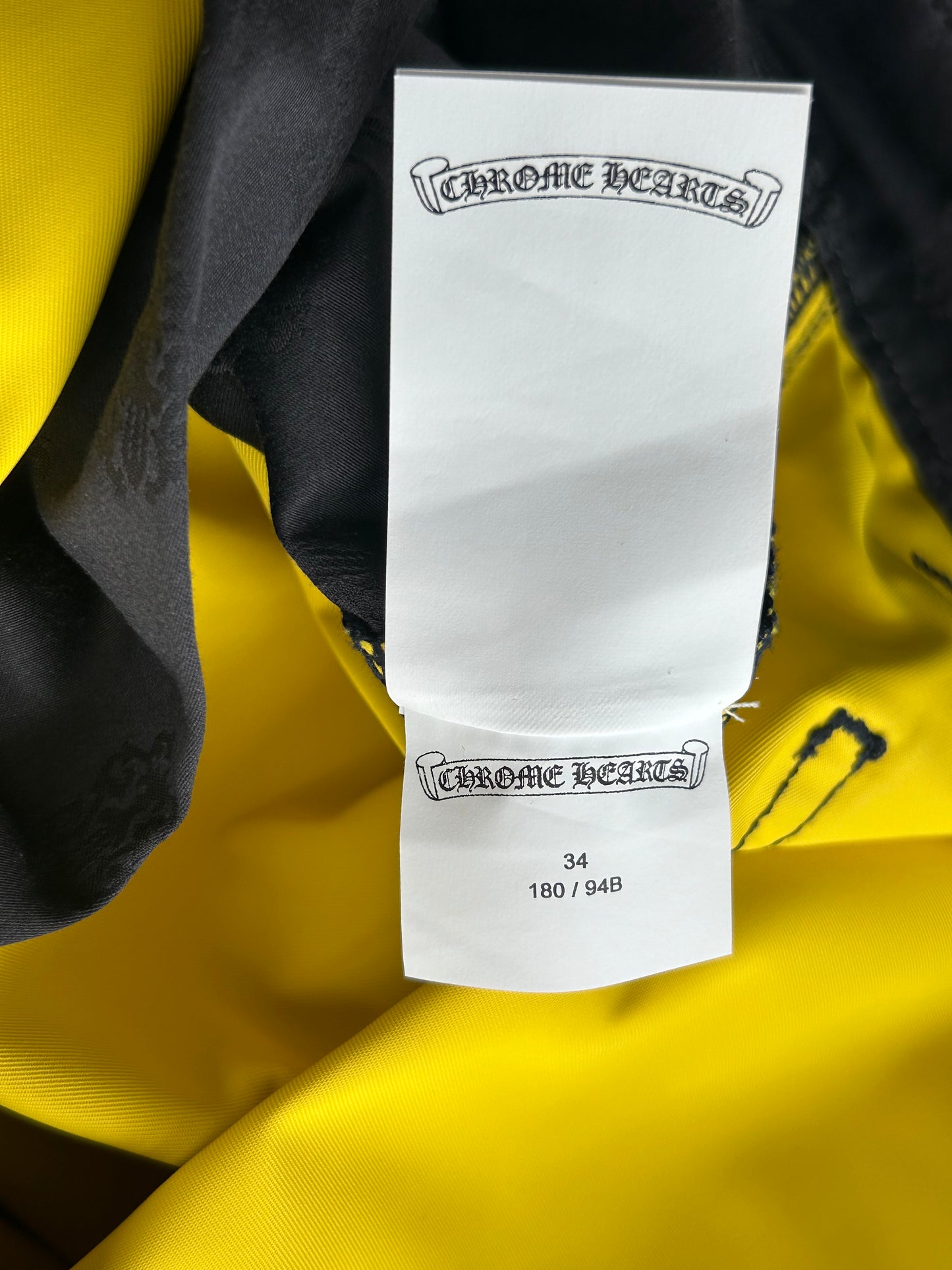 Chrome Hearts Navy Nylon & Leather Carpenter Pants