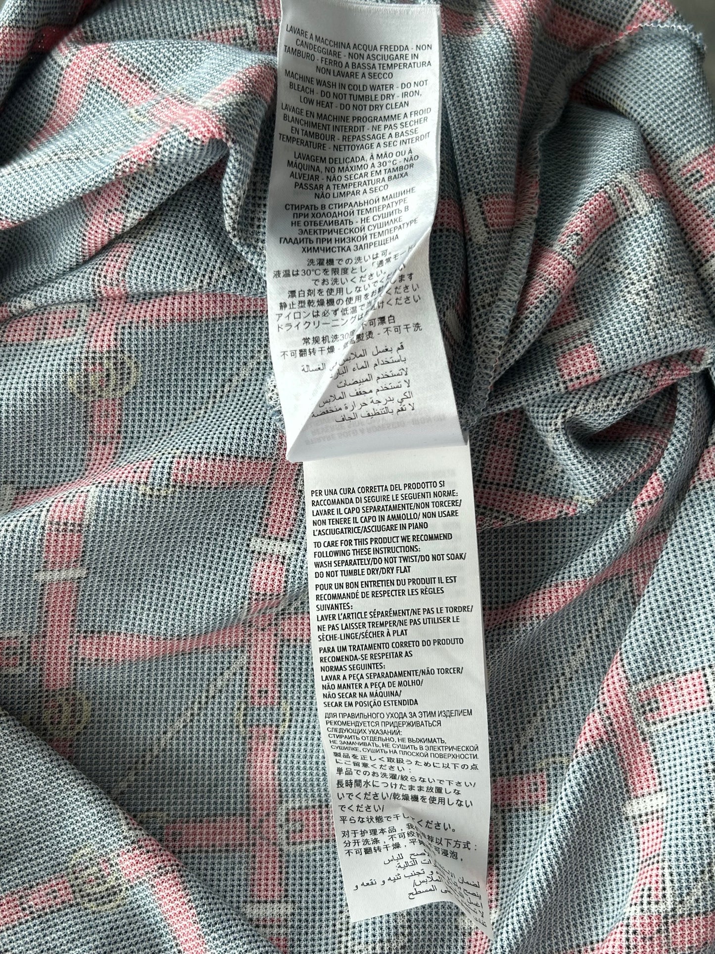 Gucci Navy & Red Belt Print Polo T-Shirt
