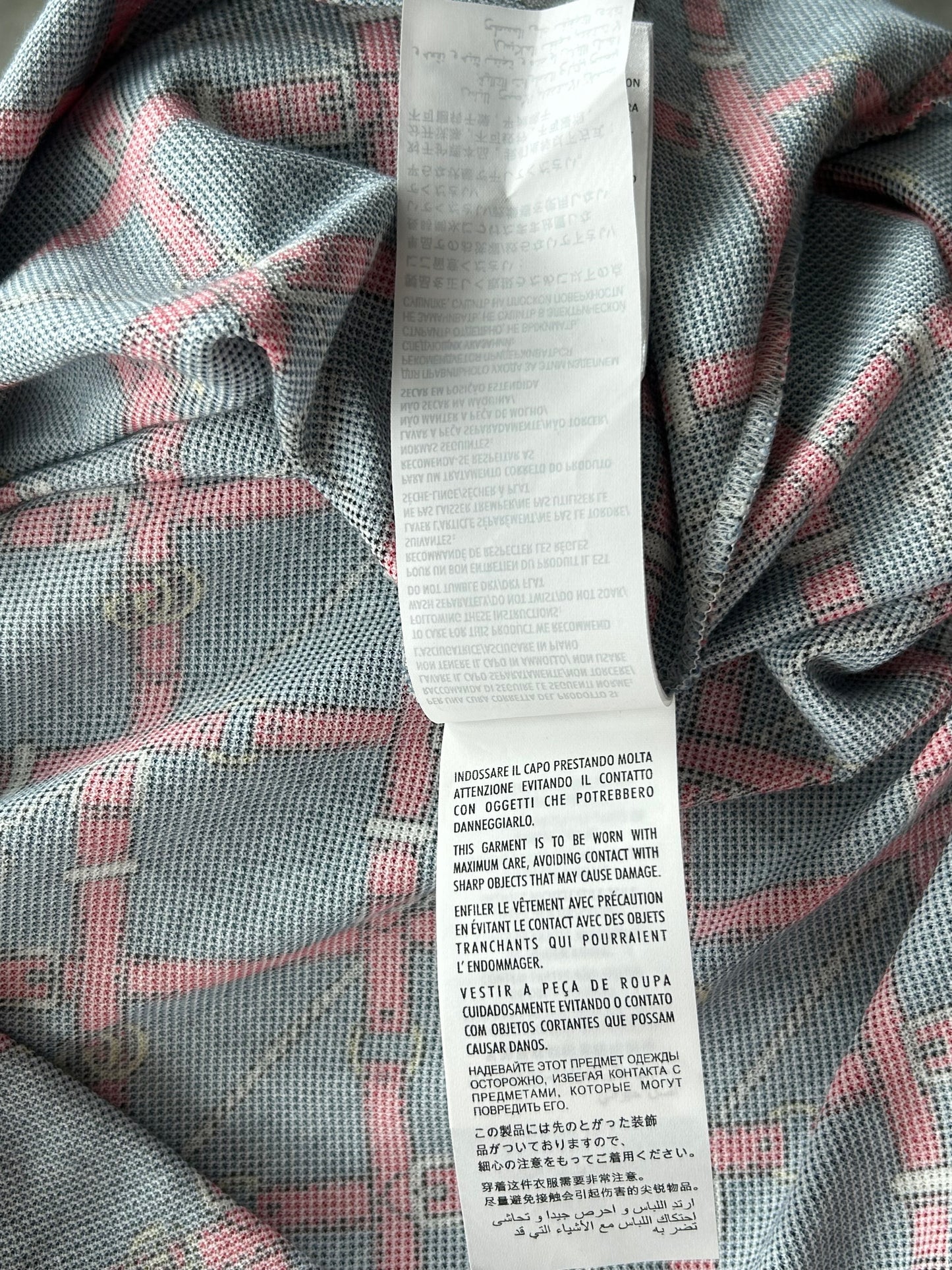 Gucci Navy & Red Belt Print Polo T-Shirt