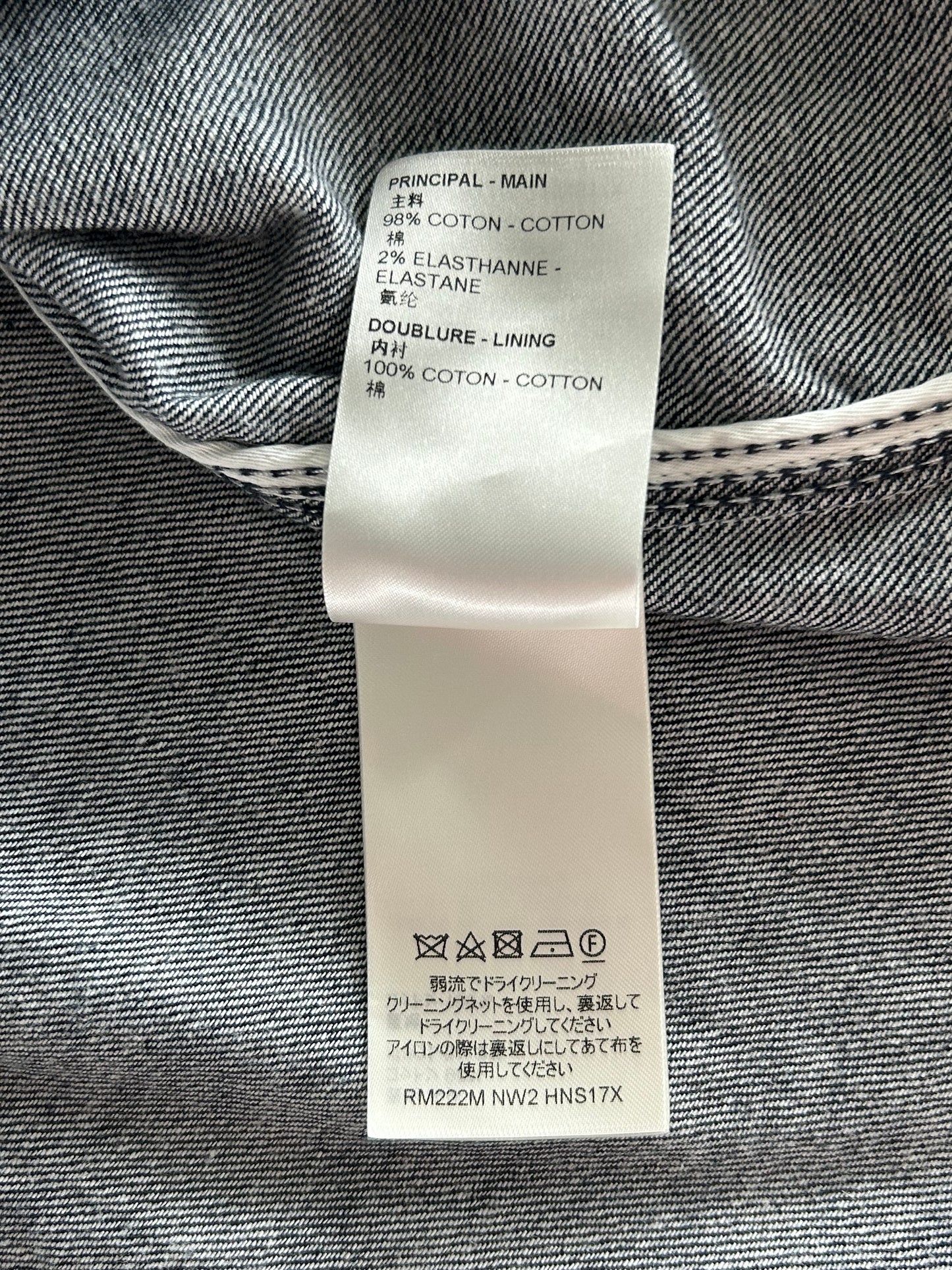 Louis Vuitton Blue Bleached Bandana Denim Button Up Shirt