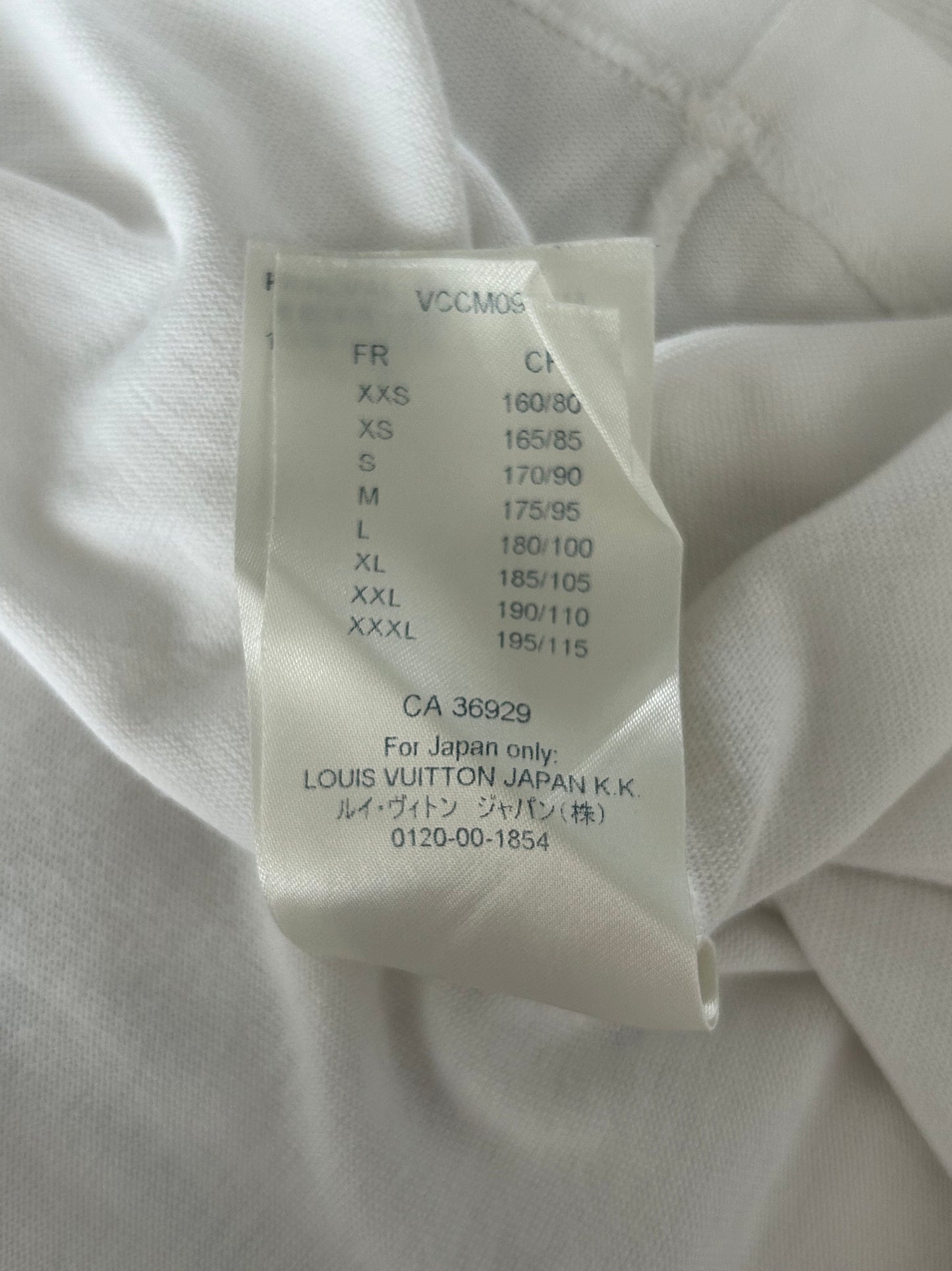 Louis Vuitton White & Black Pendant Logo T-Shirt