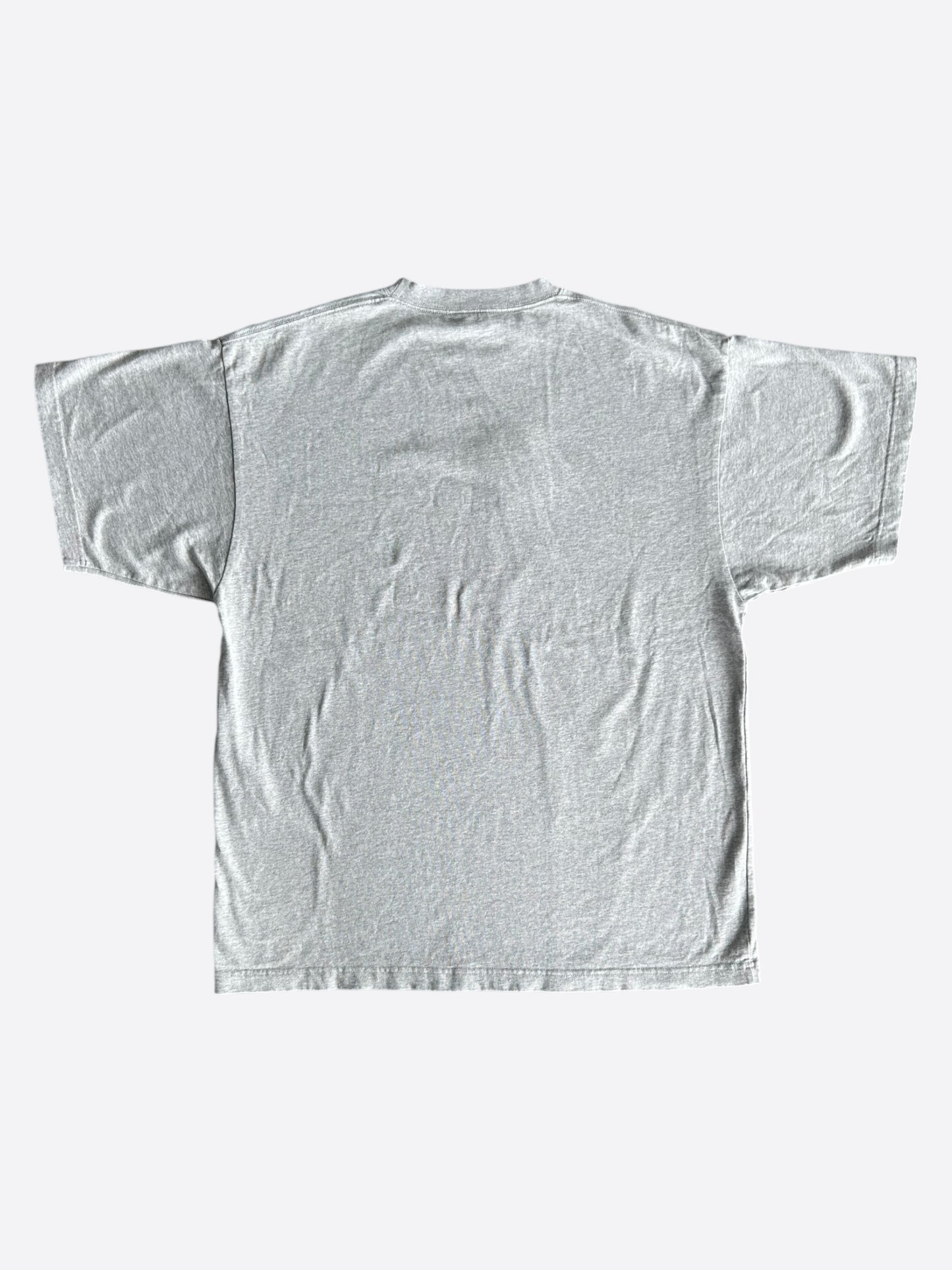 Balenciaga Grey & White Paris Logo T-Shirt