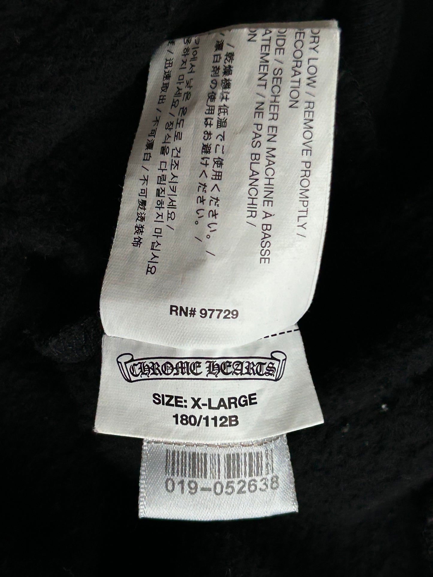 Chrome Hearts Matty Boy Black Title Hoodie