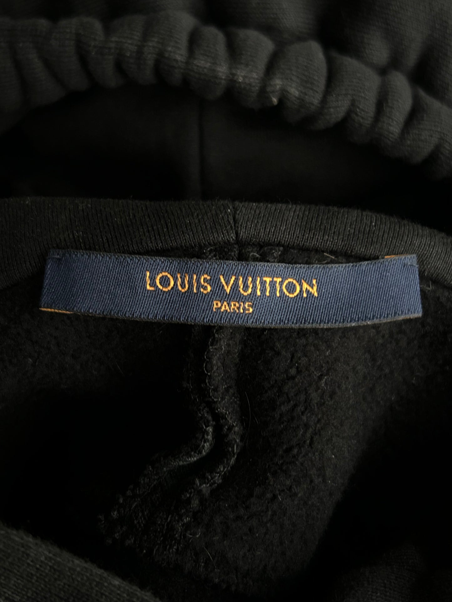 Louis Vuitton Black Circle Cut Monogram Hoodie