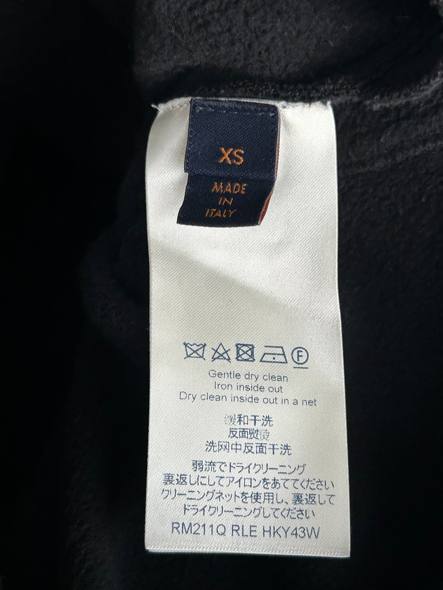 Louis Vuitton Black Circle Cut Monogram Hoodie