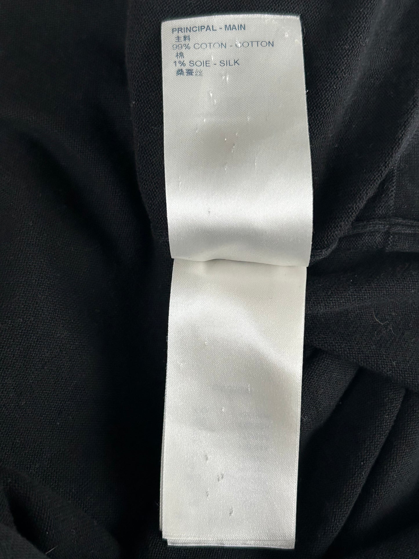 Louis Vuitton Black & White Maison Intarsia T-Shirt