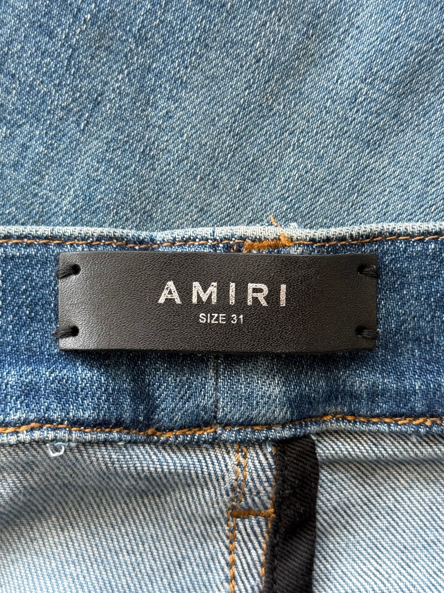 Amiri Indigo & Blue Patch MX1 Jeans