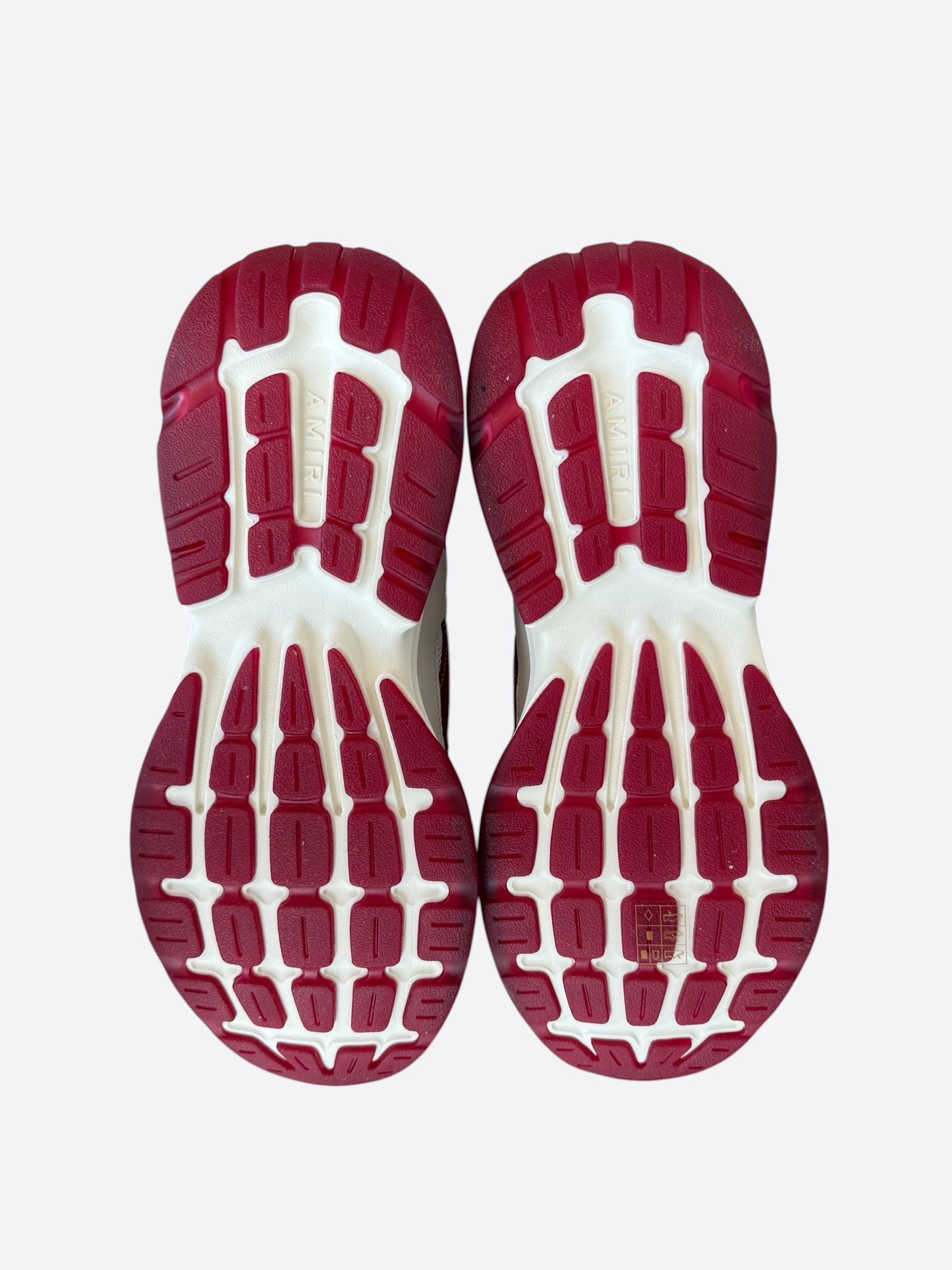Amiri White & Red Bones Runners
