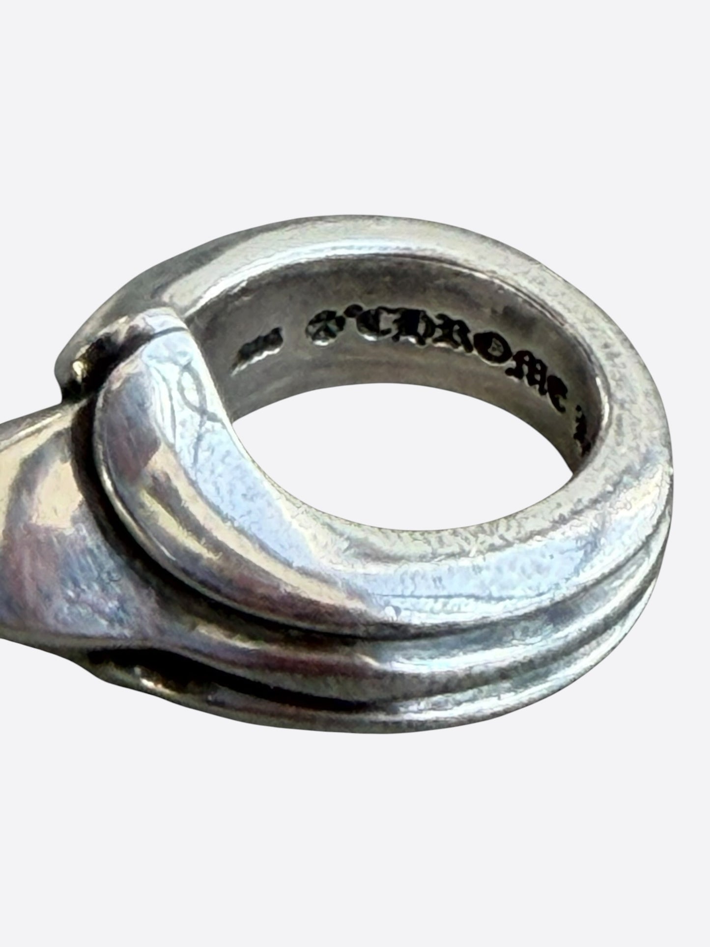 Chrome Hearts Silver Pyramid Stud Ring