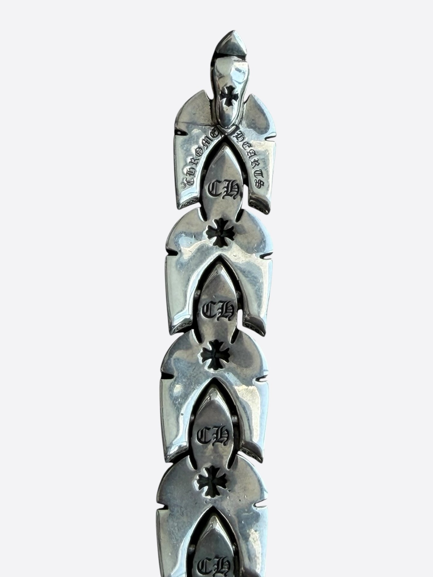 Chrome Hearts Silver Fleur Link Bracelet