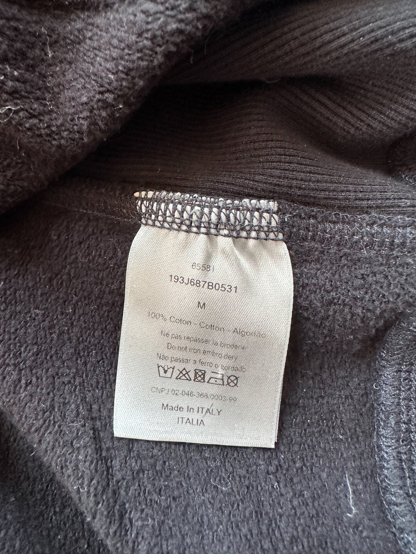 Dior Kenny Scharf Black & Blue Embroidered Logo Sweater
