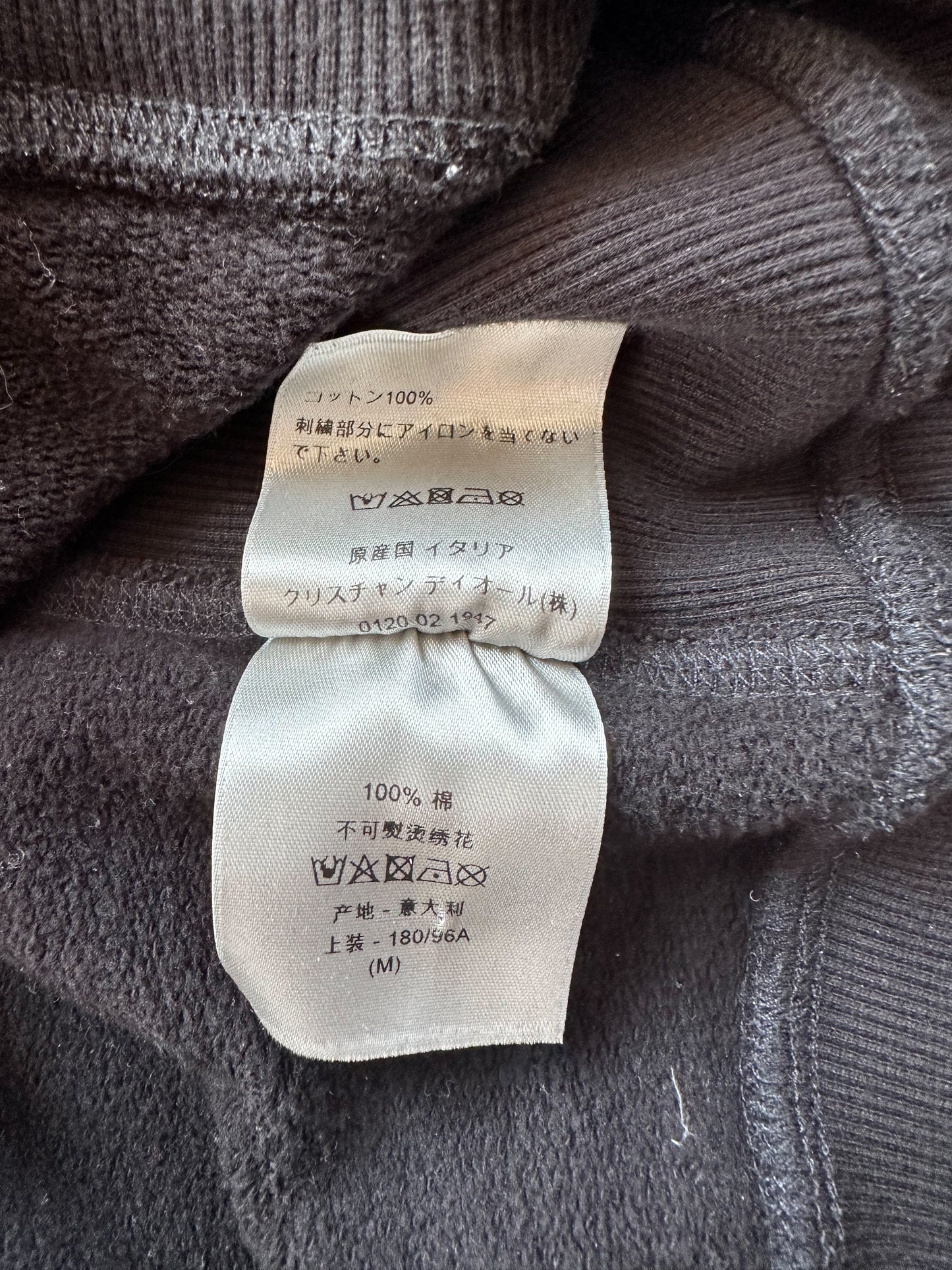 Dior Kenny Scharf Black & Blue Embroidered Logo Sweater
