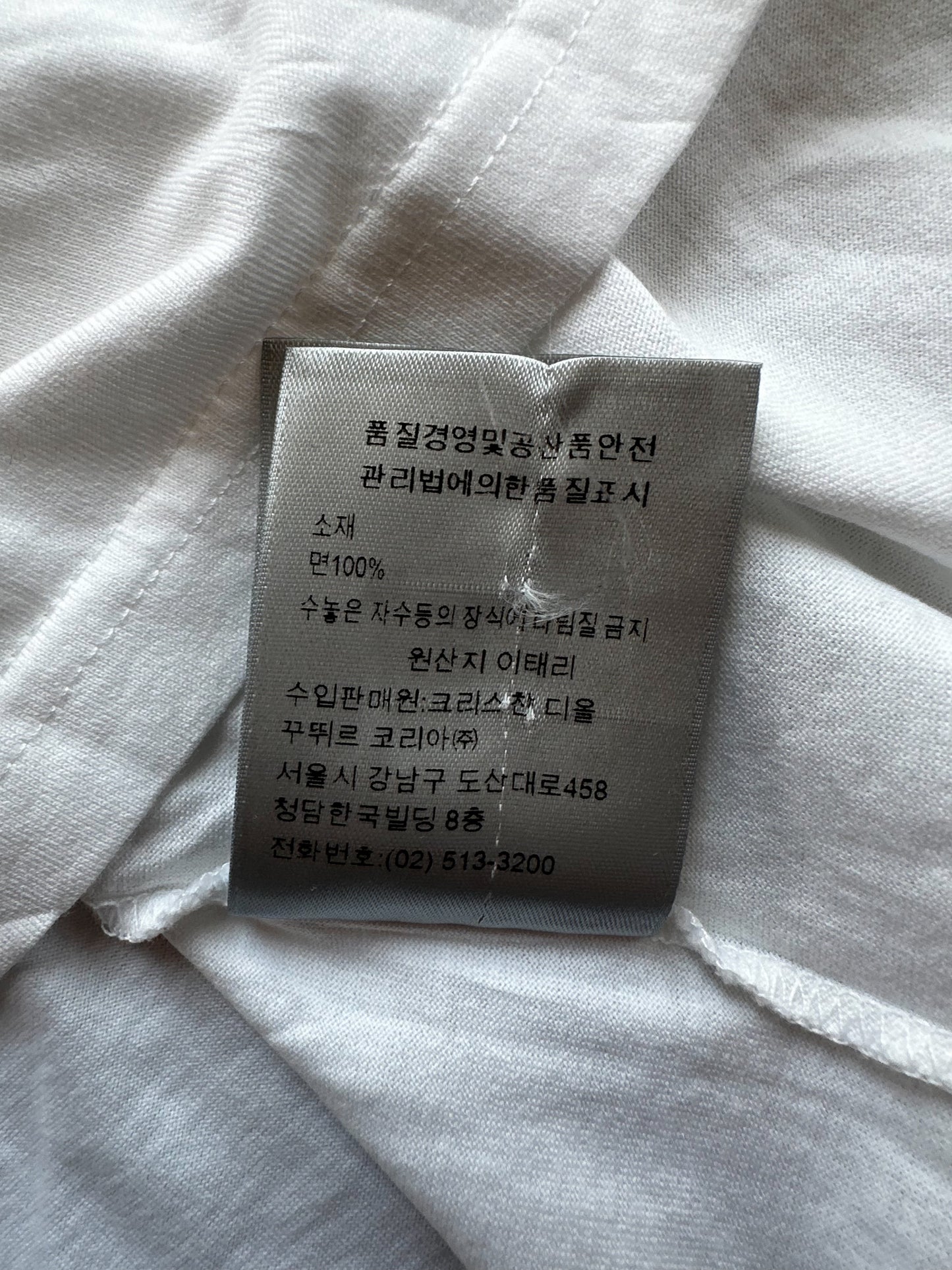 Dior Stussy White Mulitcolor Logo Embroidered T-Shirt