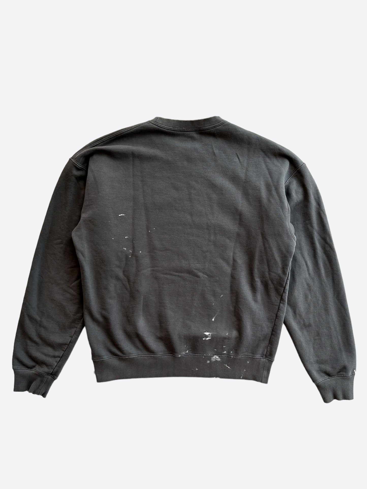 Dior Cactus Jack Grey & White Embroidered Logo Sweater