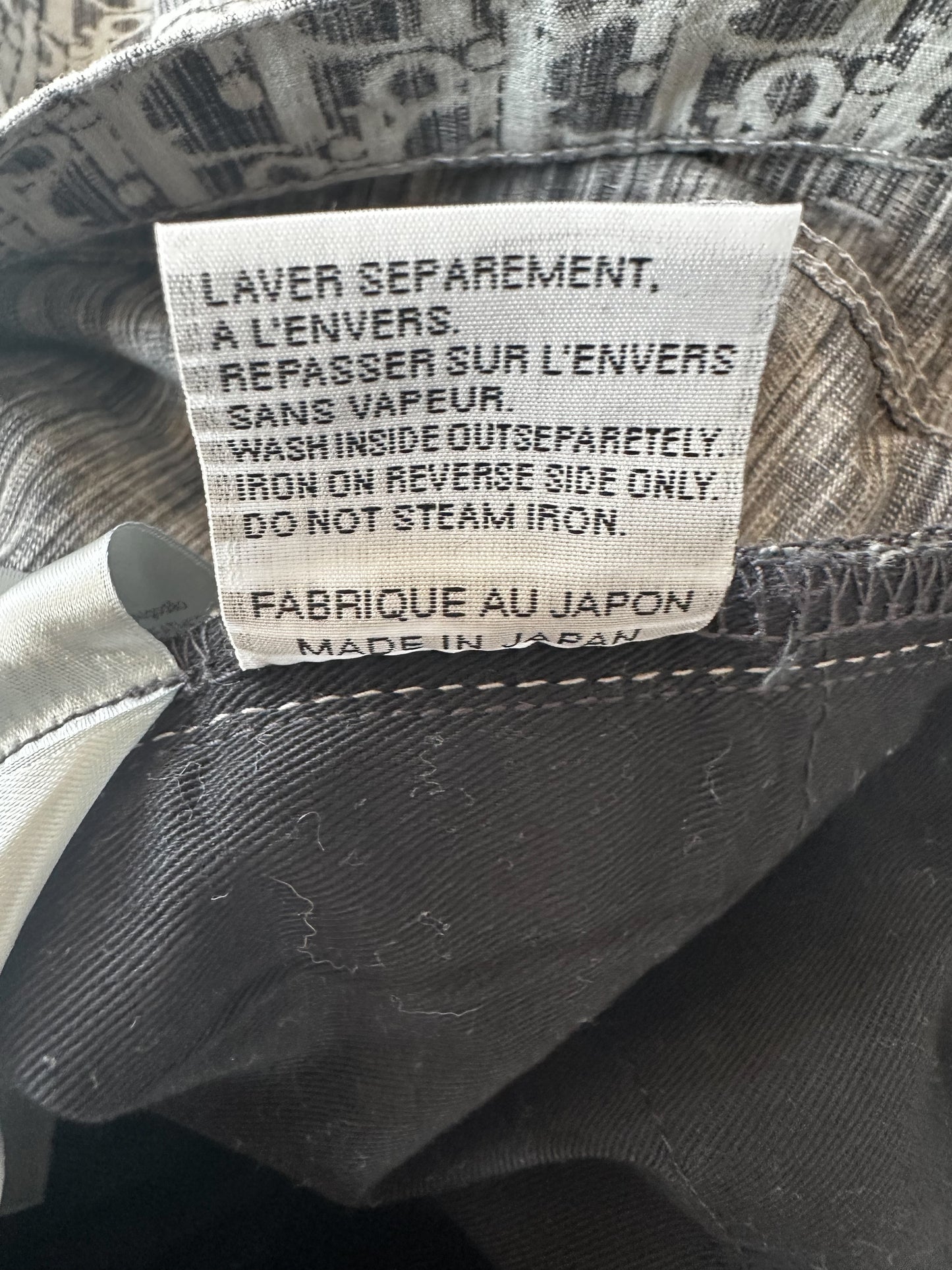 Dior Grey & White Oblique Slim Jeans