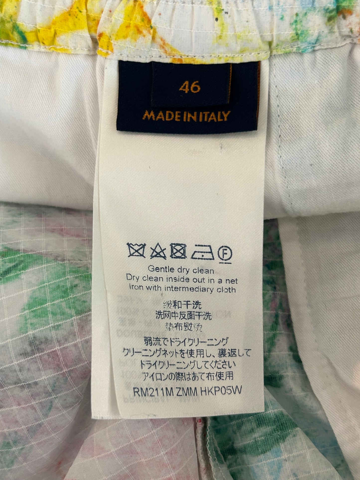 Louis Vuitton White Multicolor Pastel Monogram Swimshorts
