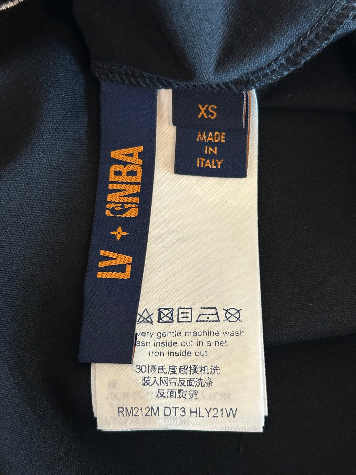 Louis Vuitton NBA Black Embroidered Patches T-Shirt