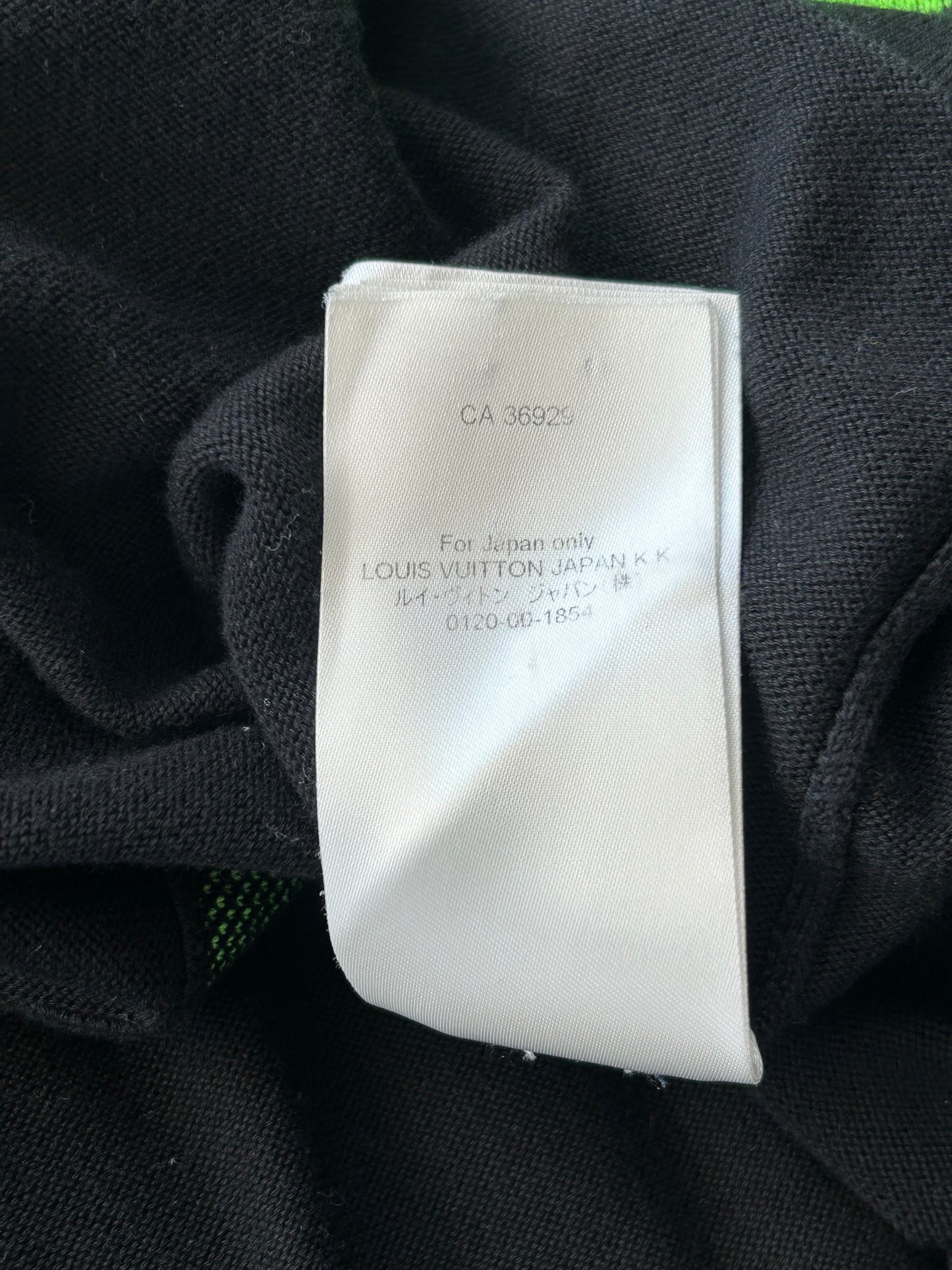 Louis Vuitton Black & Green 1854 Intarsia T-Shirt