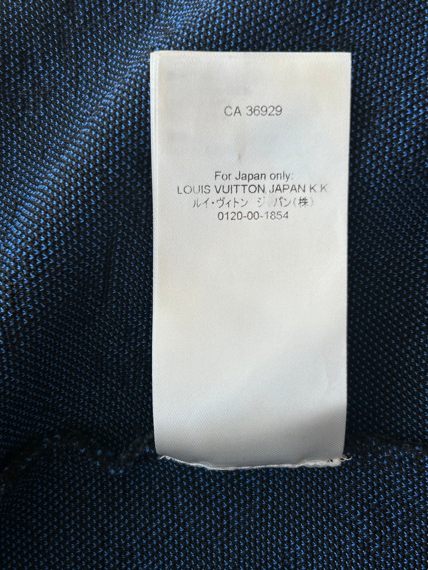 Louis Vuitton Black & Blue Monogram Zip Up Hoodie