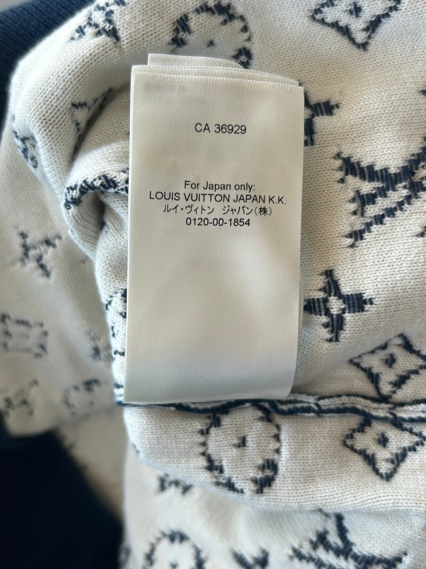 Louis Vuitton Blue & White Gradient Monogram Sweater