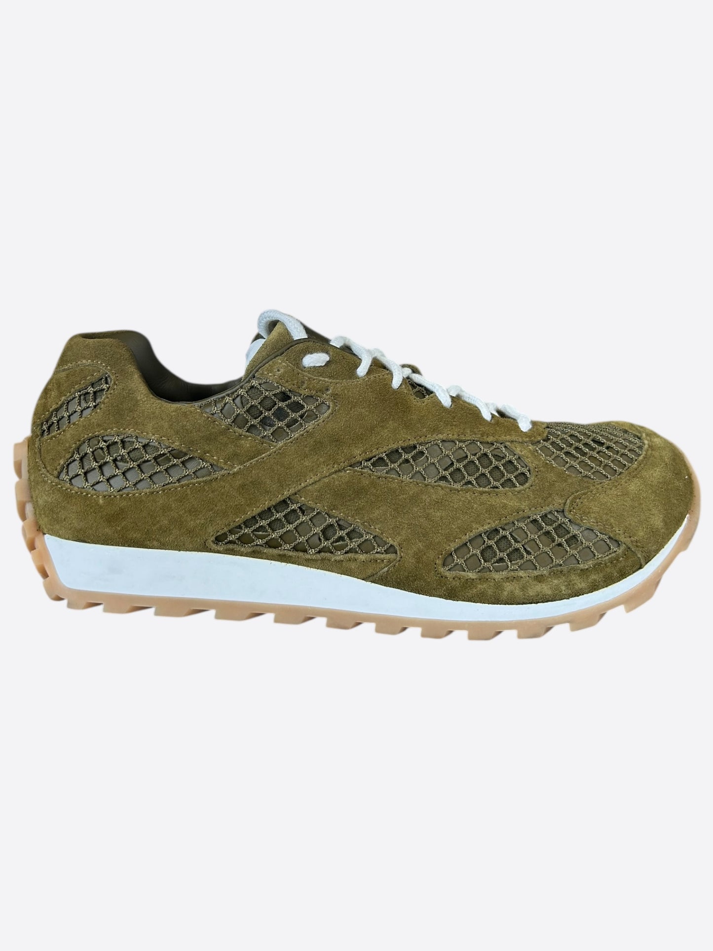 Bottega Veneta Olive & White Orbit Sneakers
