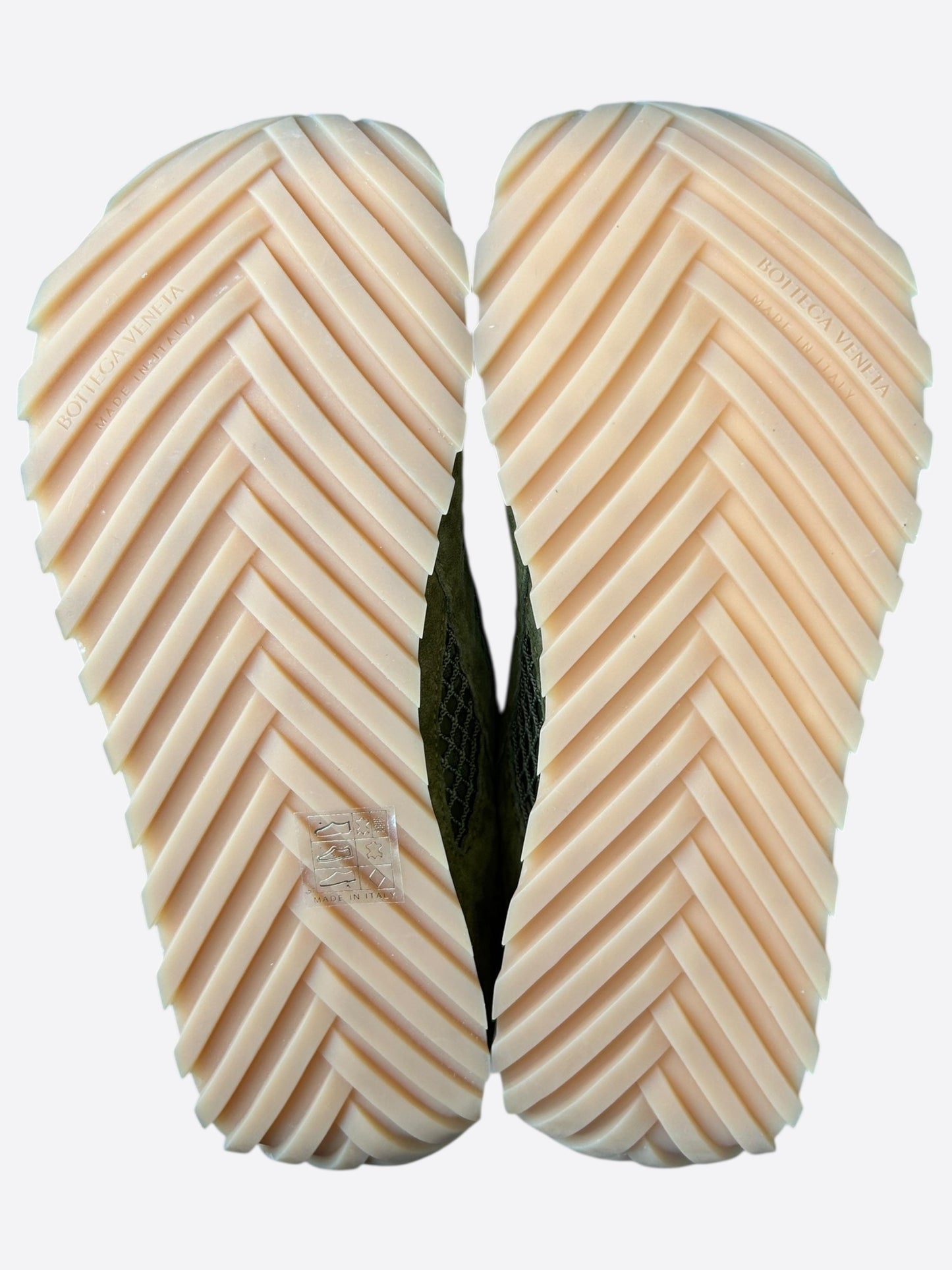 Bottega Veneta Olive & White Orbit Sneakers