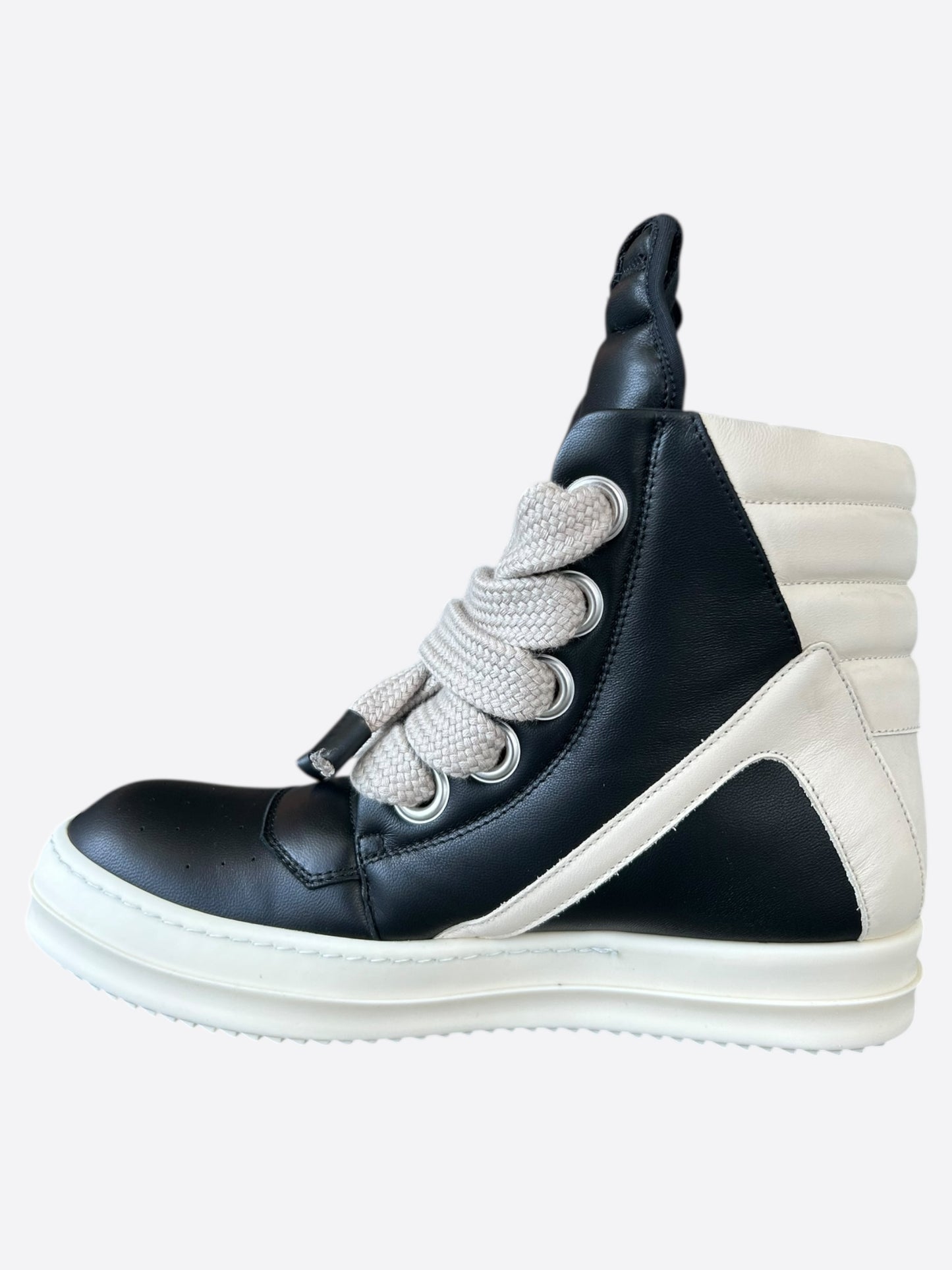 Rick Owens Black & White Jumbo Geobaskets
