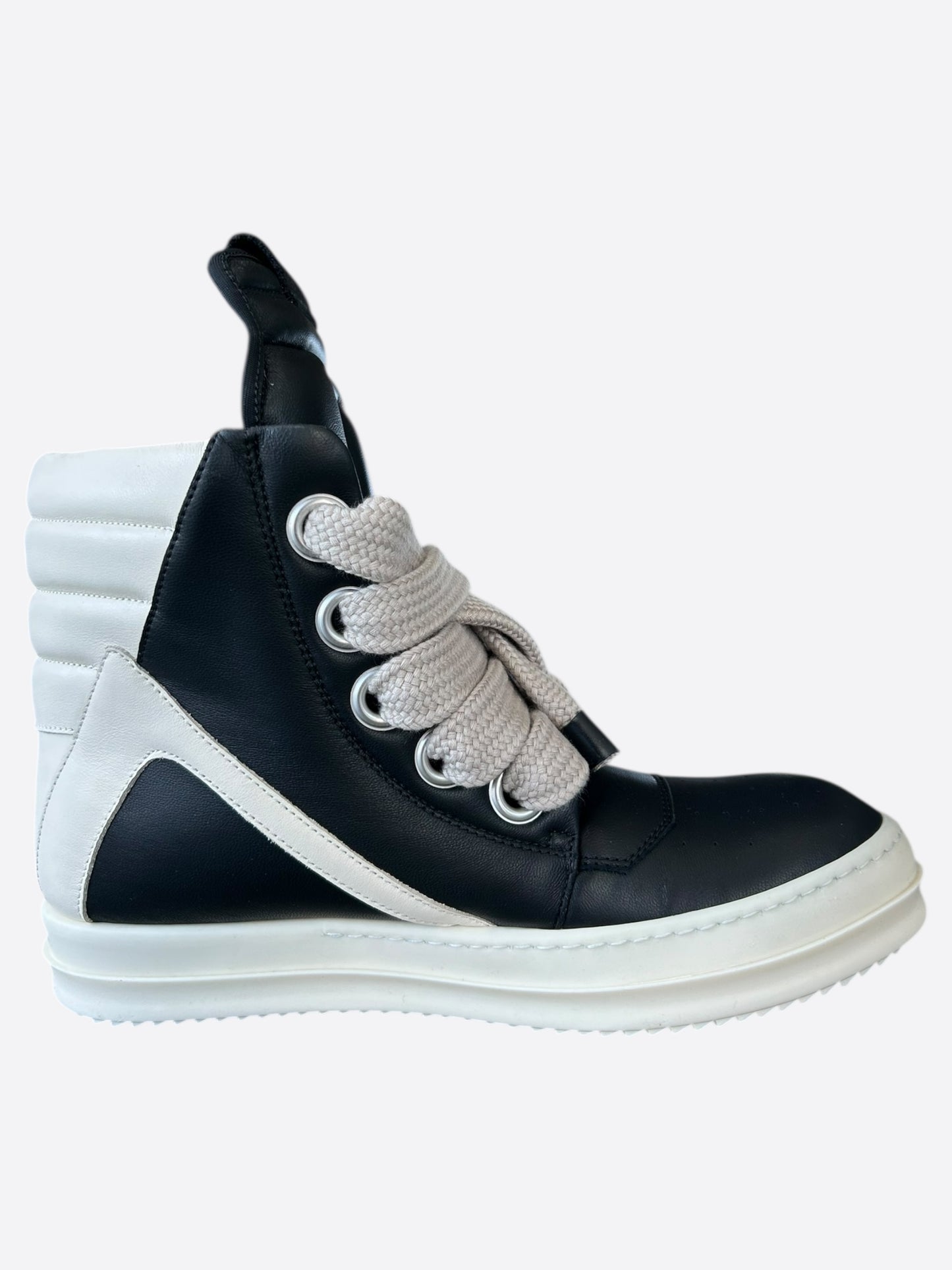 Rick Owens Black & White Jumbo Geobaskets
