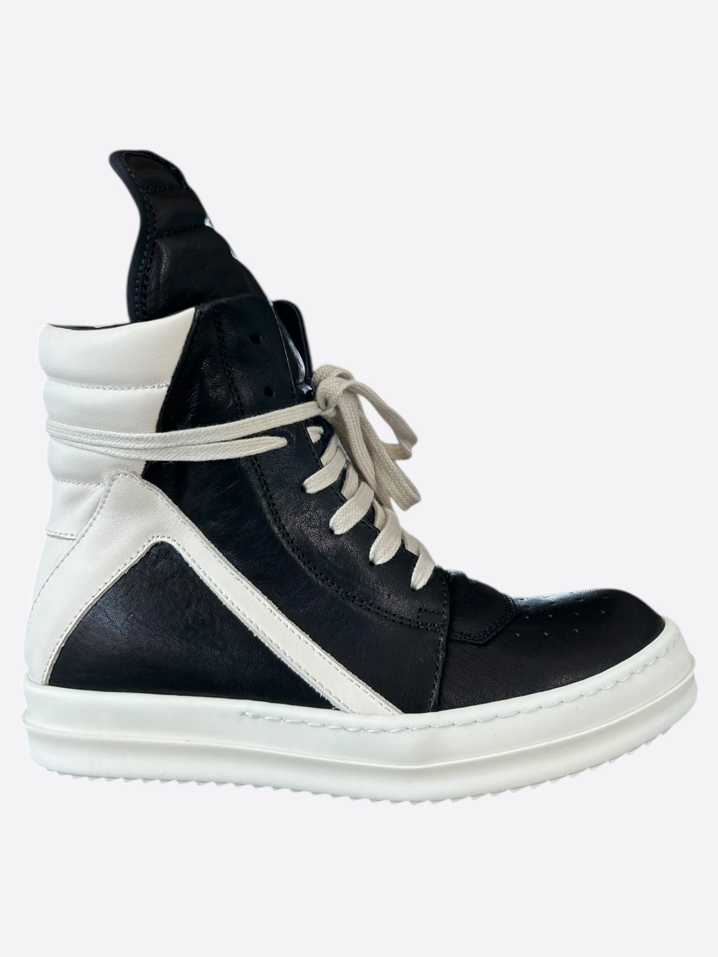 Rick Owens Black & White Women's Geobaskets