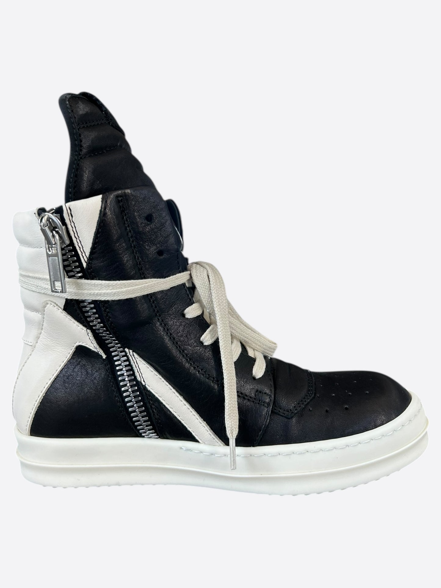 Rick Owens Black & White Women's Geobaskets