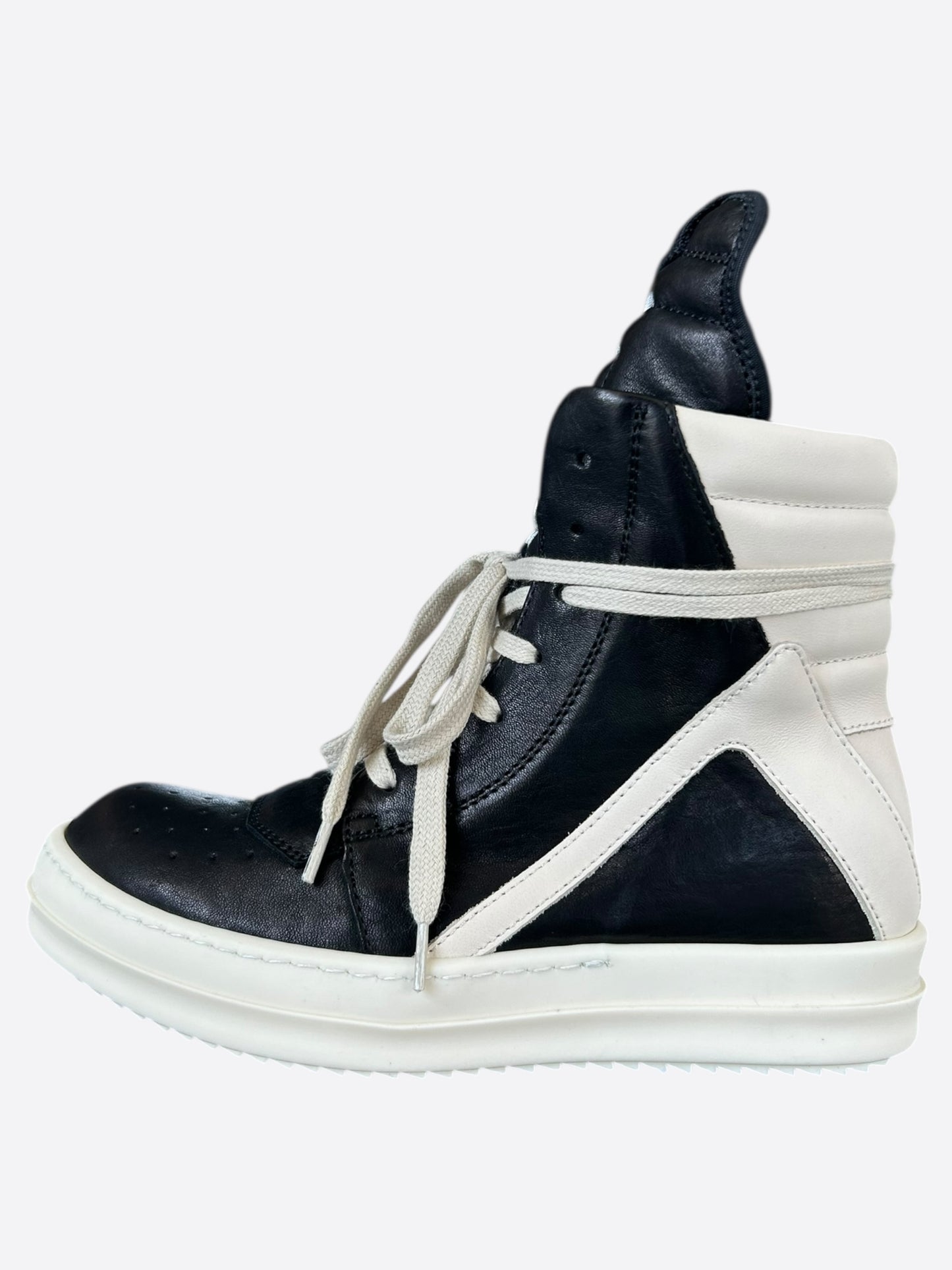 Rick Owens Black & White Women's Geobaskets