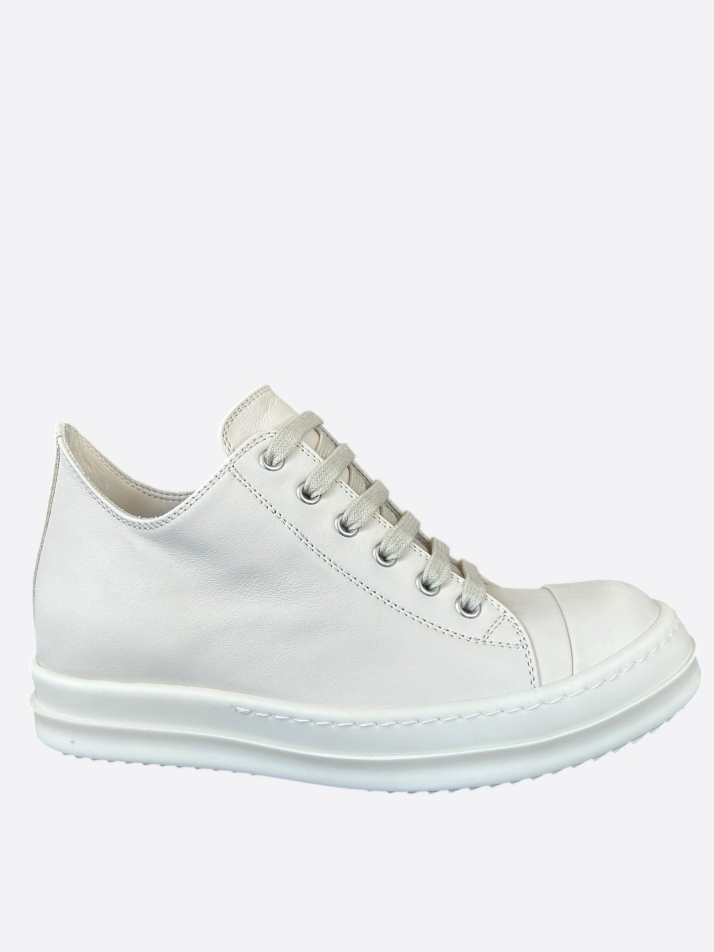 Rick Owens White Women's Low Top Sneakers