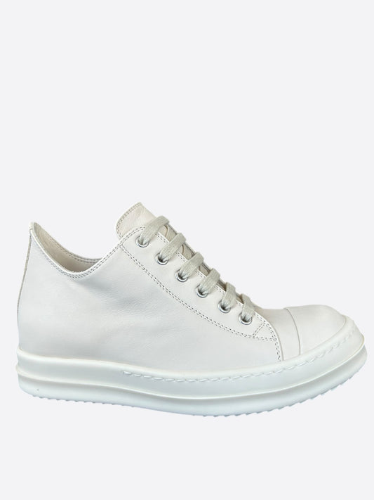 Rick Owens White Women's Low Top Sneakers