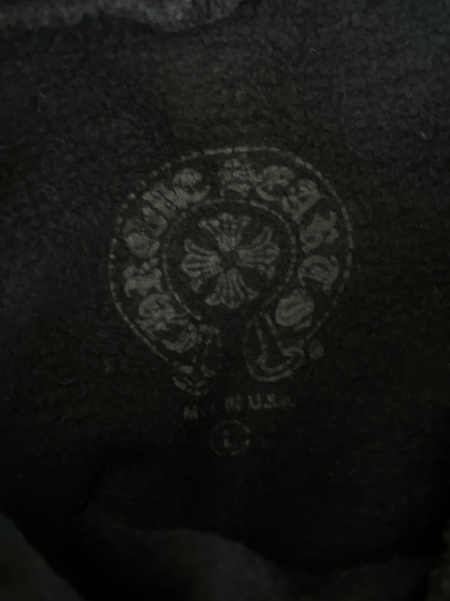 Chrome Hearts Deadly Doll Black & White Logo Hoodie