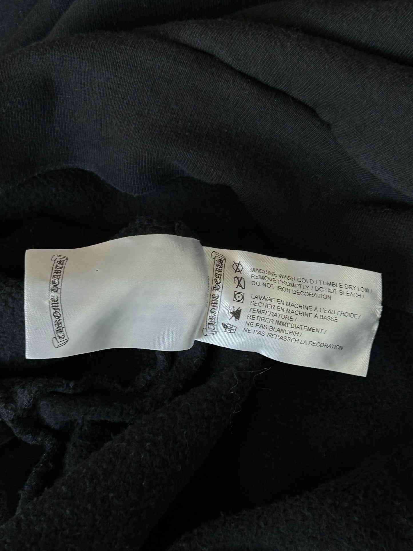 Chrome Hearts Deadly Doll Black & White Logo Hoodie