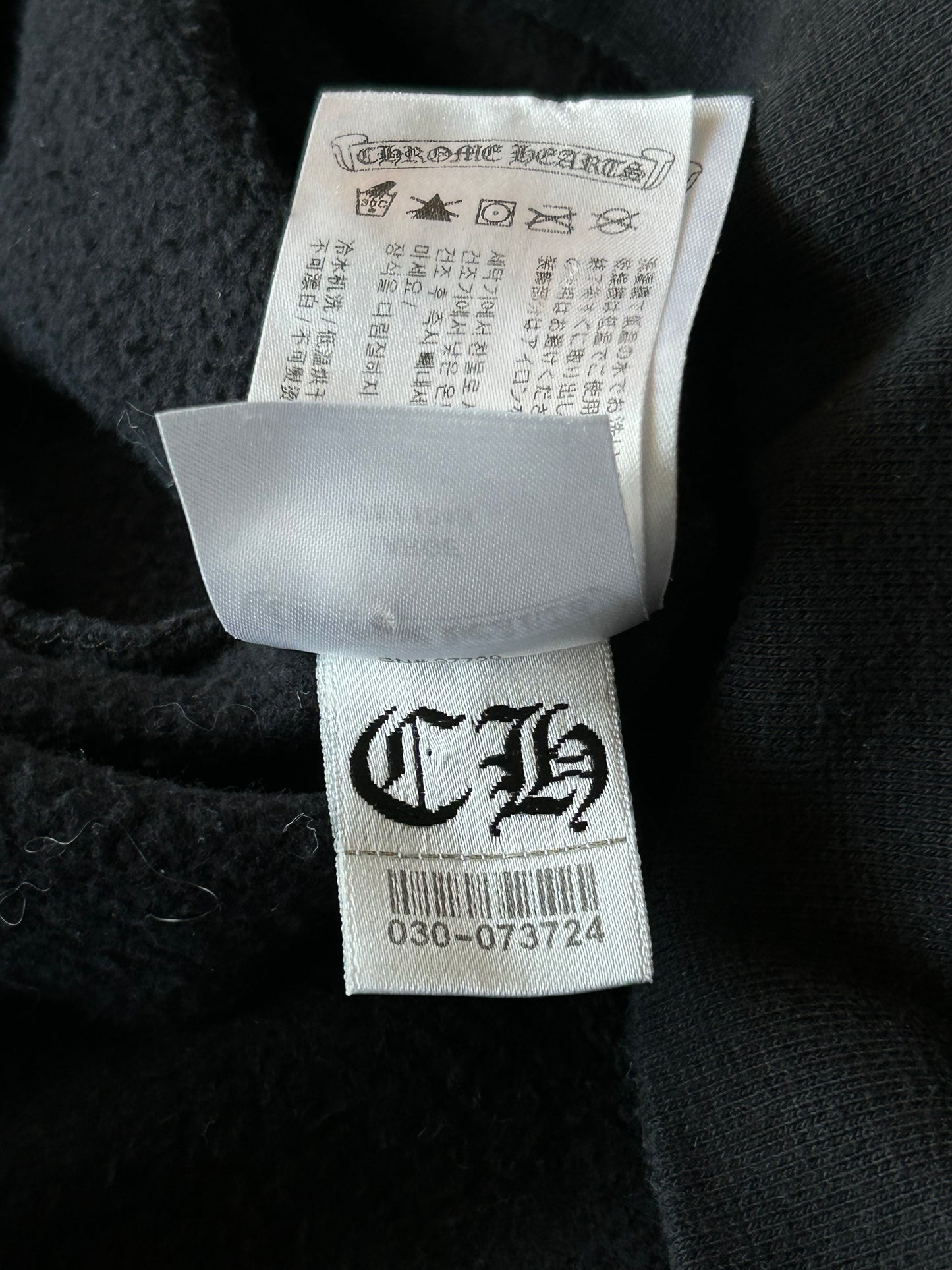 Chrome Hearts Deadly Doll Black & White Logo Hoodie