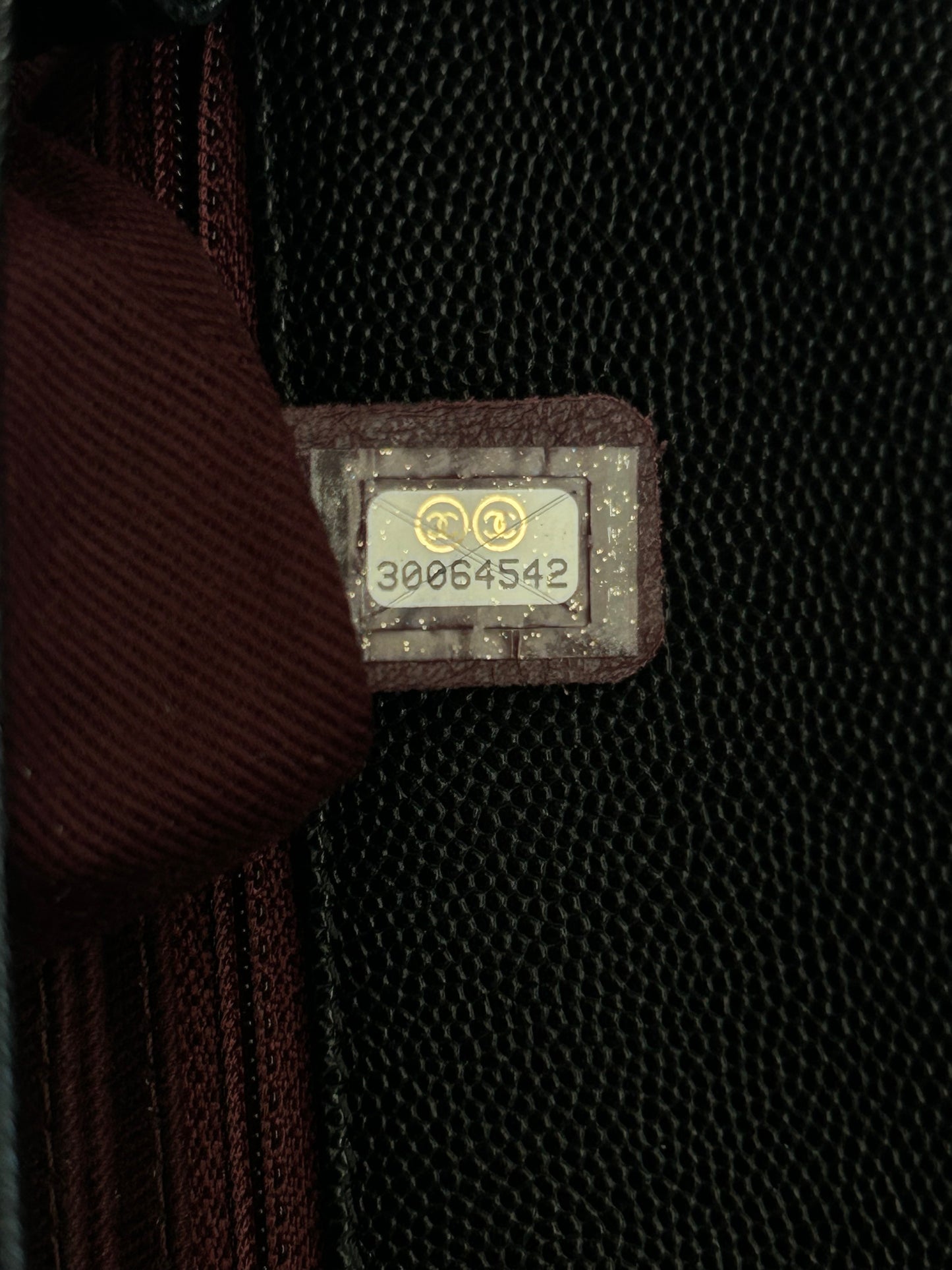 Chanel Black Quilted Caviar Coco Small Top Handle Bag