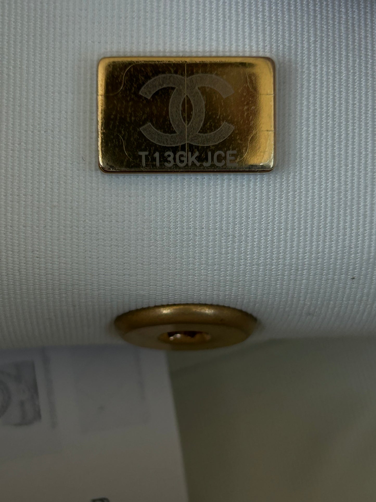 Chanel White Quilted Caviar Crush Square Flap Bag