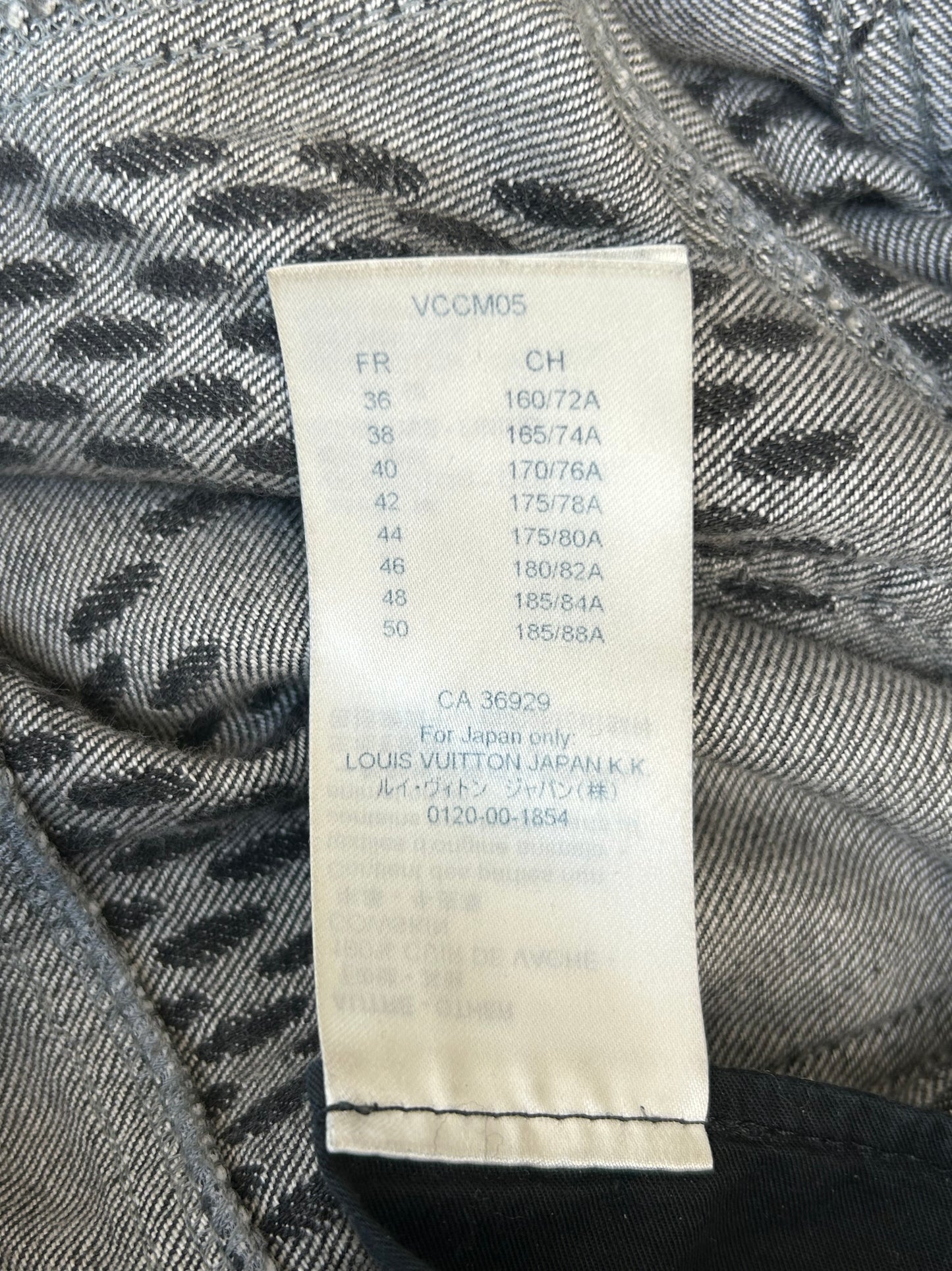 Louis Vuitton Nigo Grey Giant Damier Monogram Jeans