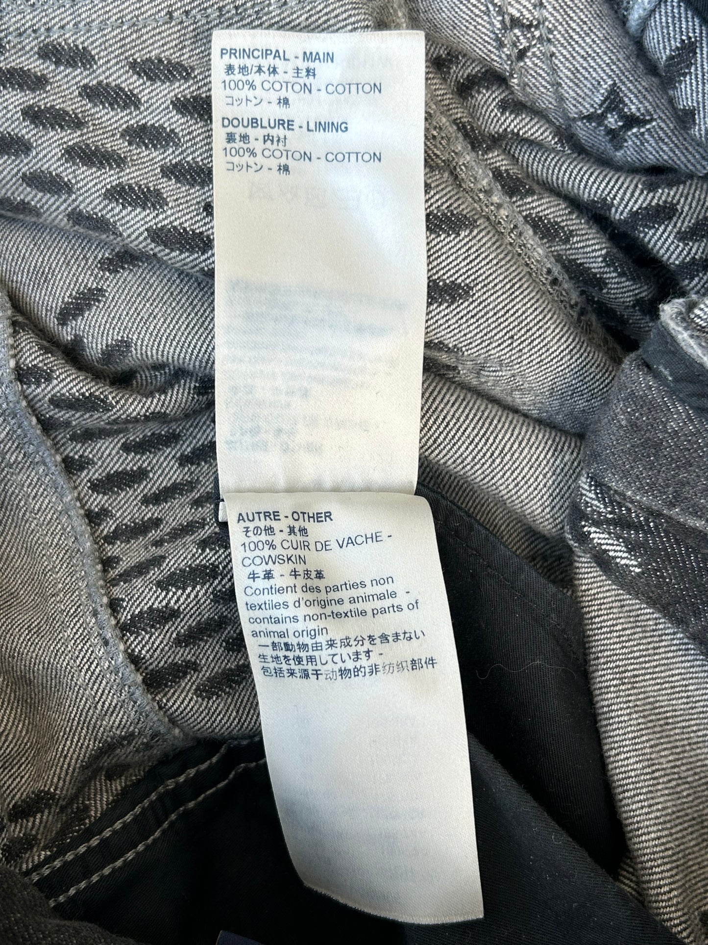 Louis Vuitton Nigo Grey Giant Damier Monogram Jeans